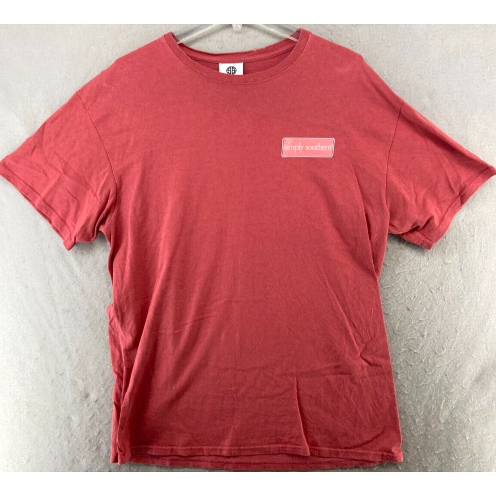 Jeep Simply Southern Women's Graphic T-Shirt Large Red "Not All Who Wander" Jeep Casual Outdoor Preppy Mens Size L / US 10 / IT 46 - 2 Thumbnail
