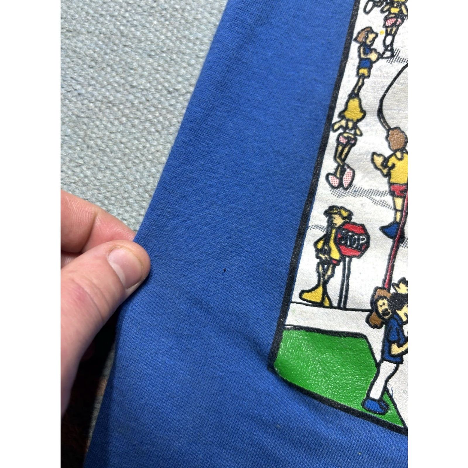 Vintage VINTAGE 90s Cartoon T-Shirt the jogger John Holladay M & M Men Medium Blue Shirt Mens Size US M / EU 48-50 / 2 - 4 Thumbnail