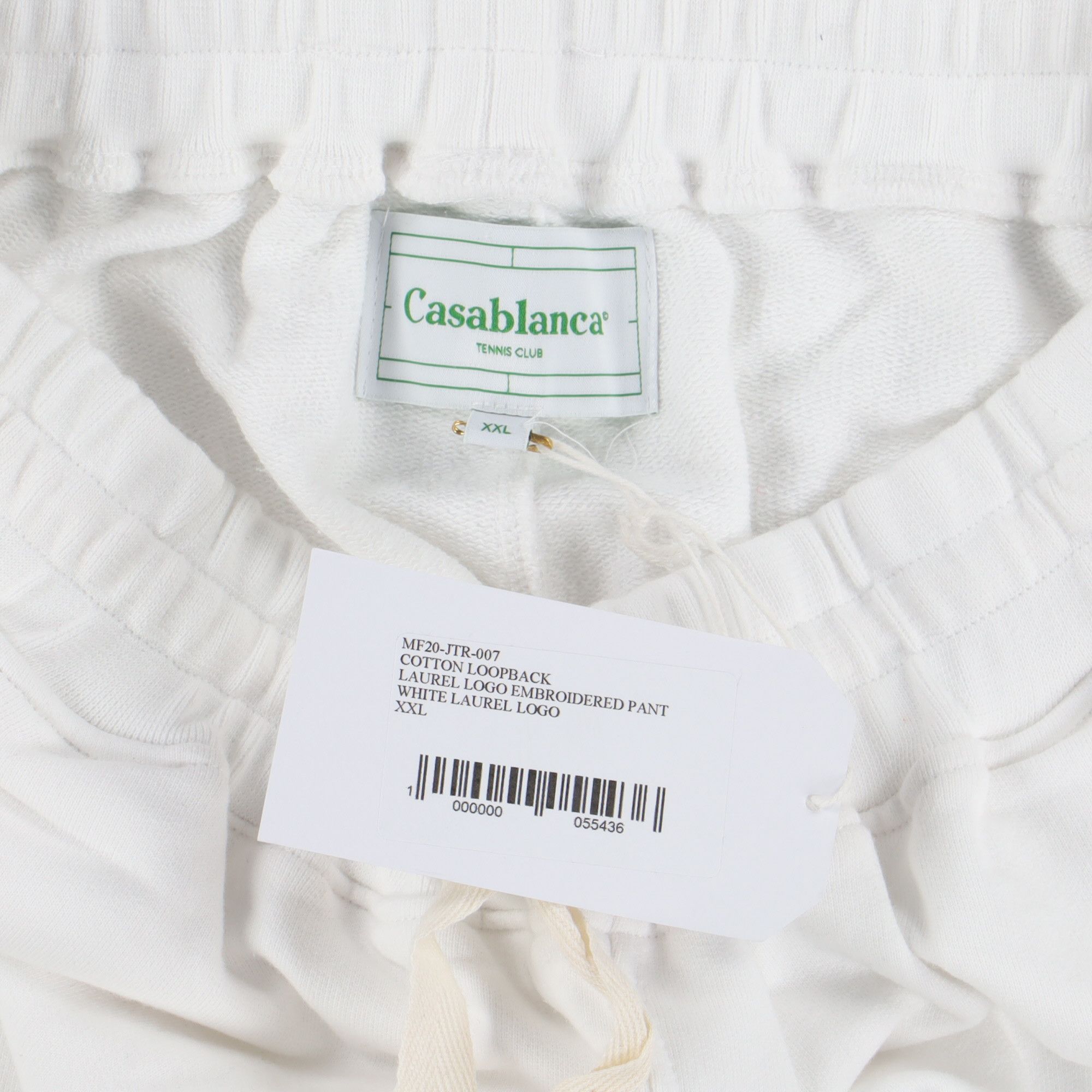 Casablanca White Laurel Embroidered Logo Sweatpants Size 38" / US 16 / IT 52 - 2 Thumbnail