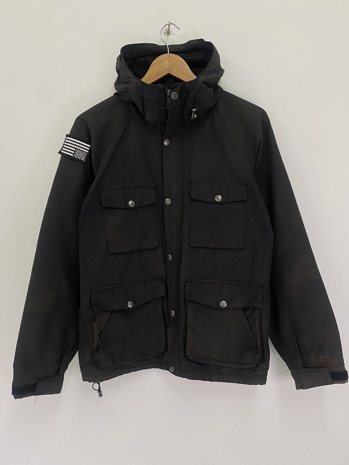 FUCT × SSDD × Vintage FUCT Ssdd USA Upside Down Flag Gorpcore StyleParka Jacket Size US S / EU 44-46 / 1 - 2 Thumbnail