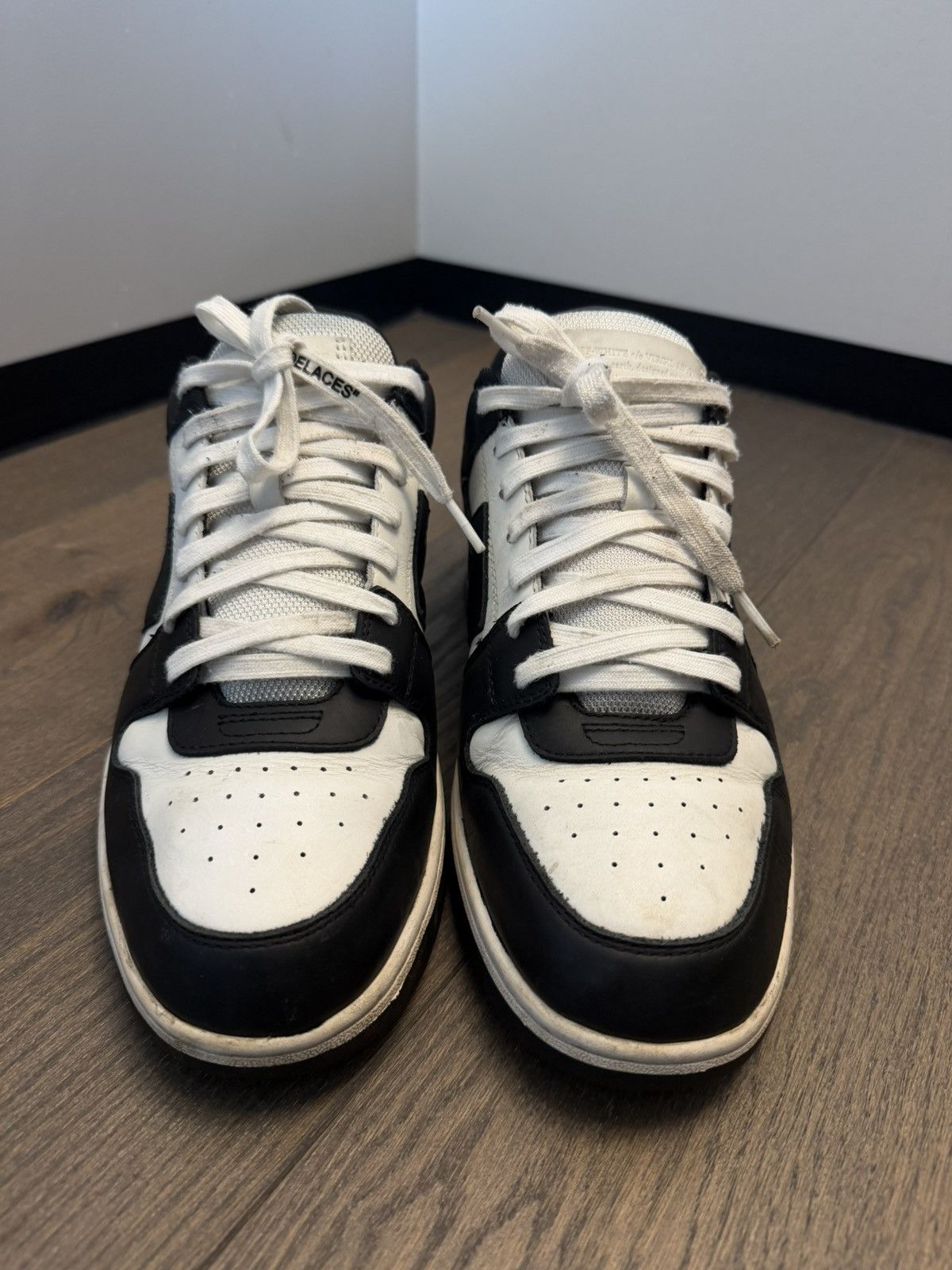 Off-White Off white Out Of Office / OOO / Black White Size US 12 / EU 45 - 2 Thumbnail