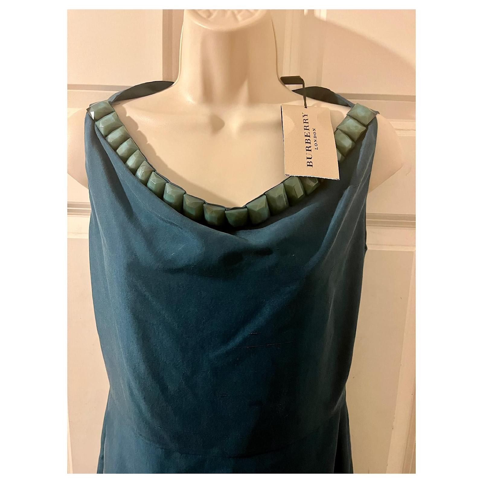 Burberry Burberry shantung silk dress NEW Size S / US 4 / IT 40 - 5 Thumbnail