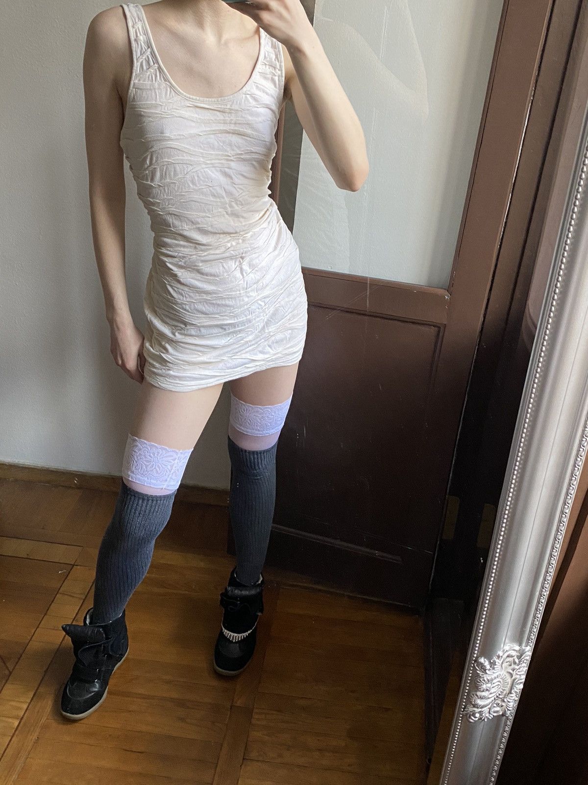 If Six Was Nine × Japanese Brand Vintage abstraction tight mini dress Y2K slim fit Size M / US 6-8 / IT 42-44 - 5 Thumbnail