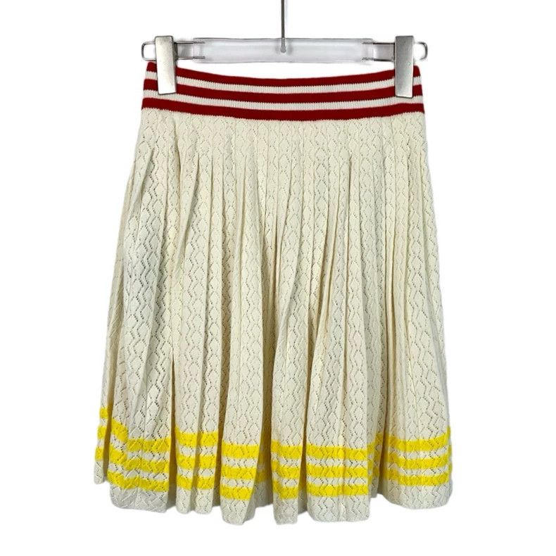 Gucci Gucci Size S Yellow striped knitted skirt Size 25" / US 0 / IT 36 - 2 Thumbnail