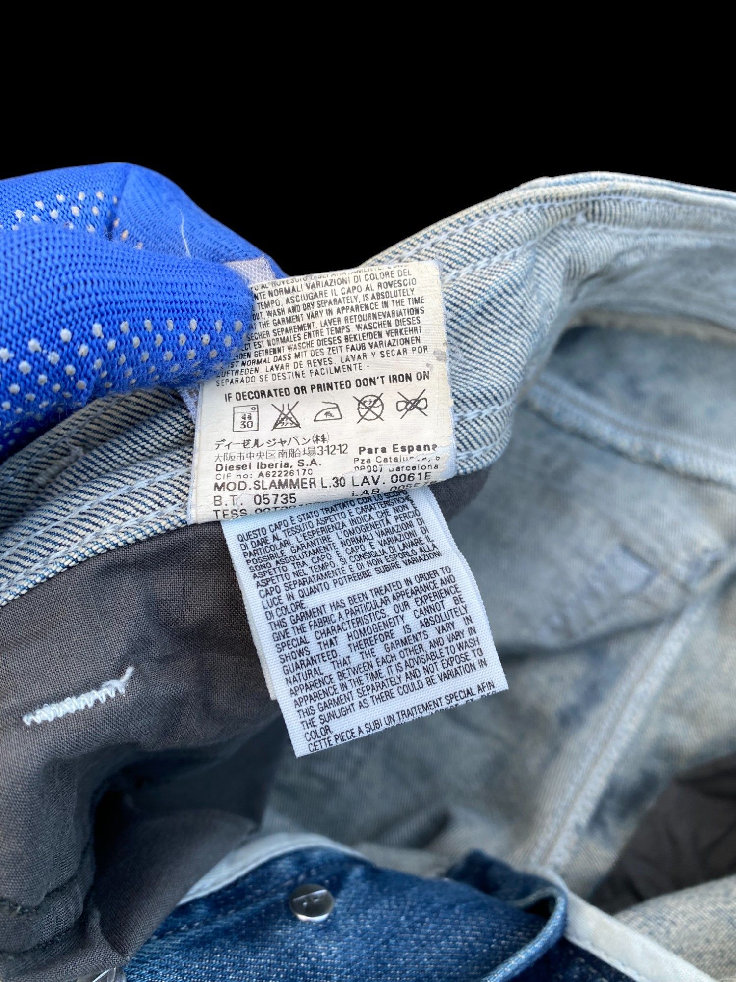 Diesel HOT🔥DIESEL SLAMMER WASH 00615 slimfit W28x30 inch Size US 28 / EU 44 - 14 Thumbnail