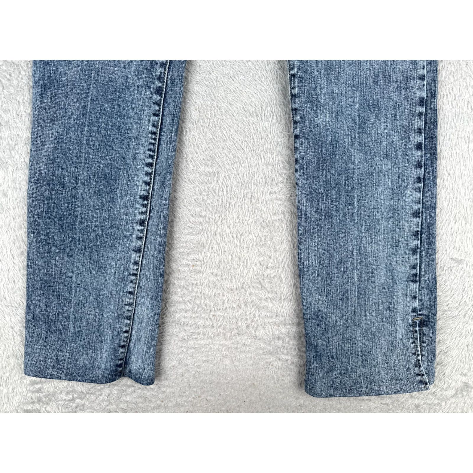 Vintage Kancan Jeans Womens Jeans Flared Mid Rise 29x30 Blue Denim 9 Juniors Stretch 5-Pocket Designer Vintage: No Size 30" / US 8 / IT 44 - 2 Thumbnail