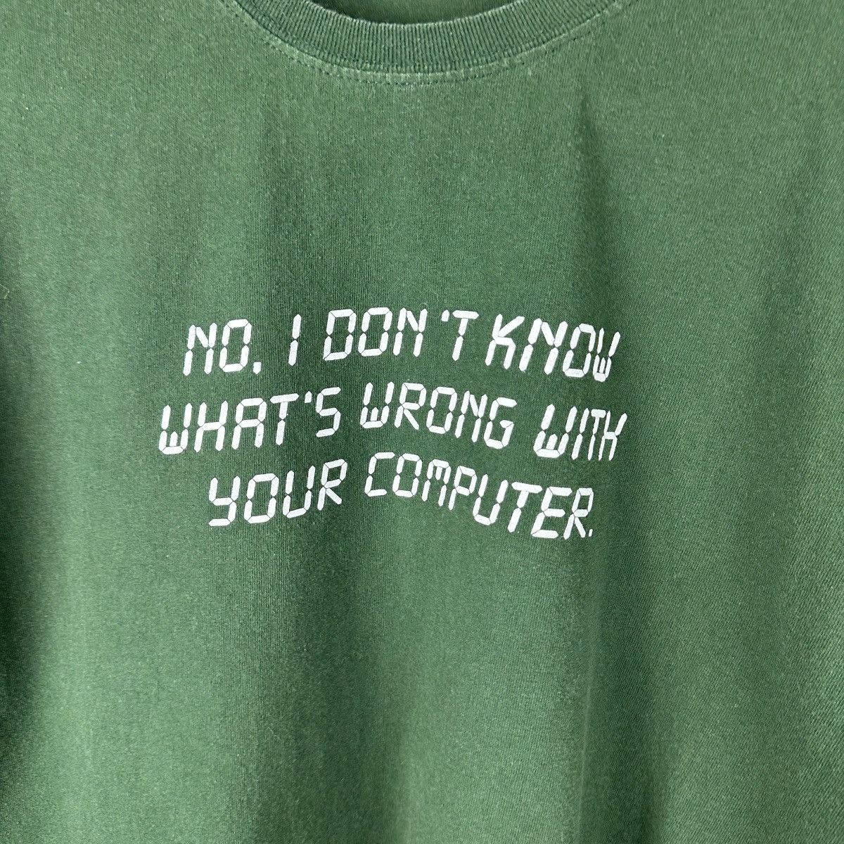 Vintage Vintage Y2K I Don’t Know How To Fix Computer Tech Shirt Size US XXL / EU 58 / 5 - 2 Thumbnail