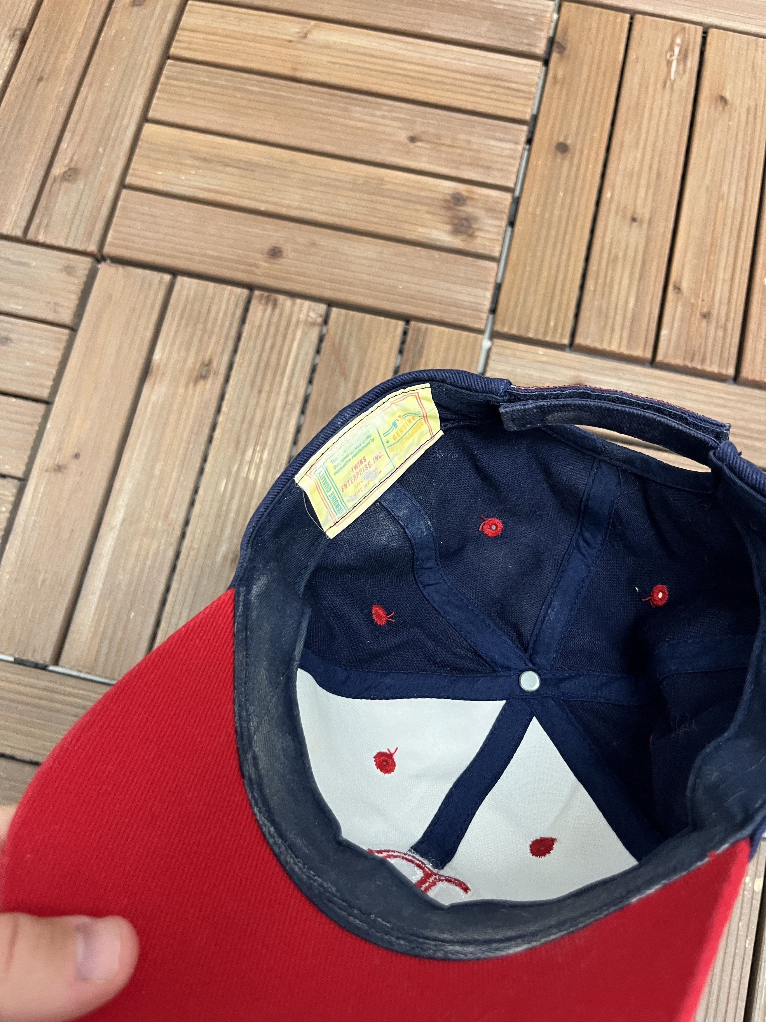 Vintage Boston Red Sox Vintage Strap Back Blue Hat Cap Size ONE SIZE - 6 Thumbnail