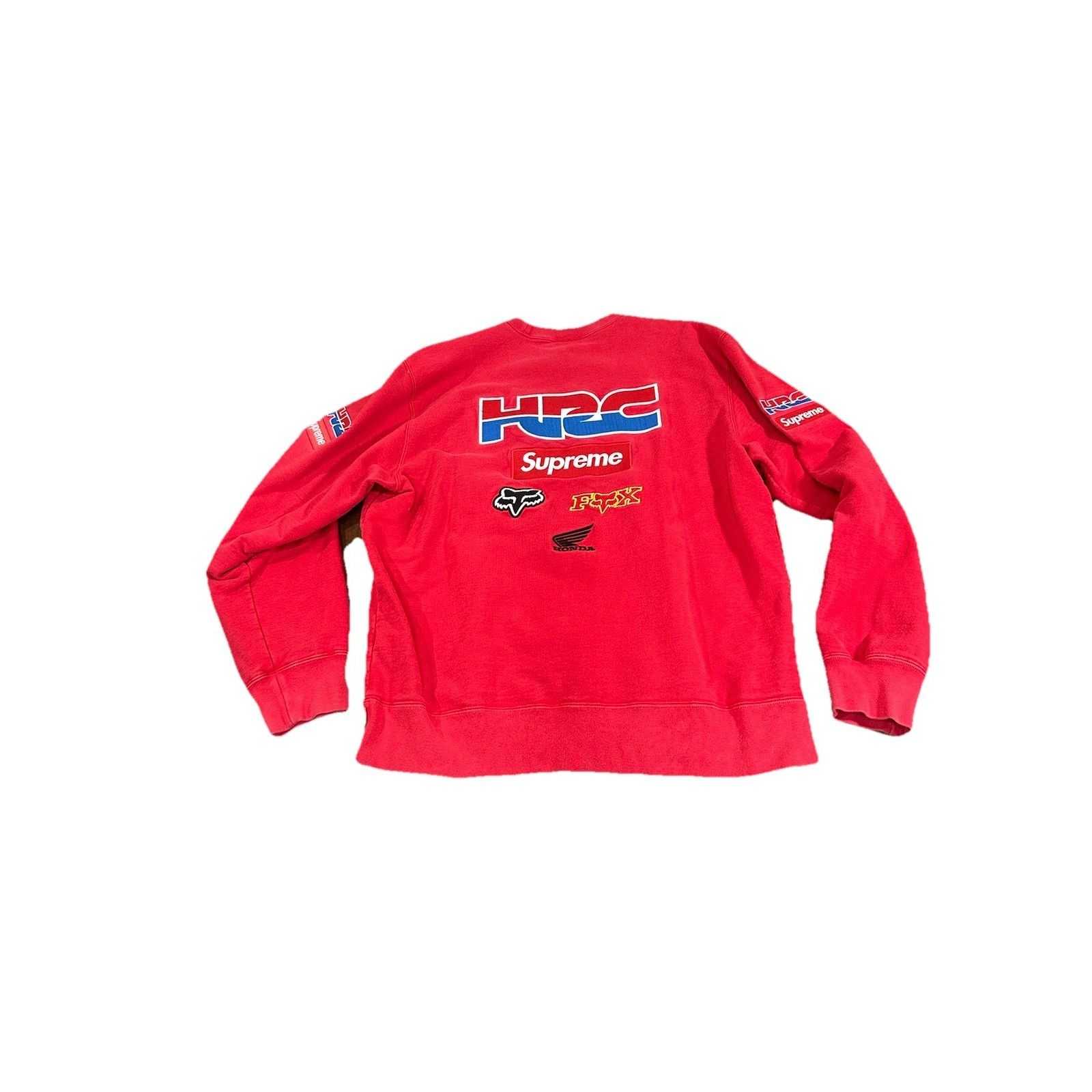 Supreme SUPREME HONDA FOX RACING CREWNECK RED SIZE M SS21 SWEATSHIRT Size US M / EU 48-50 / 2 - 5 Thumbnail