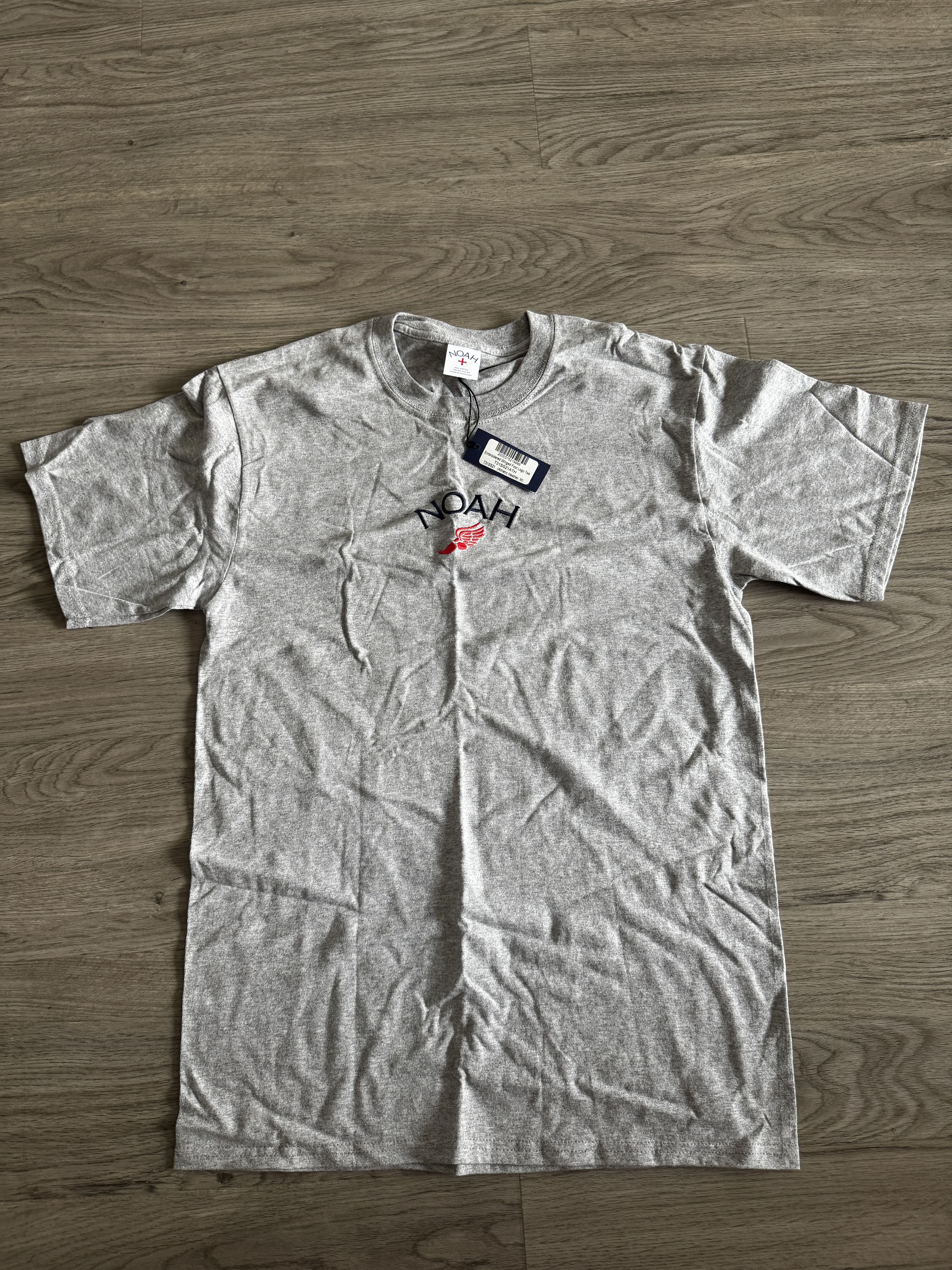 ★NOAH★ U WINGED FOOT LOGO TEE HEATHER GREY WINGED FOOT LOG Noah Noah Winged Foot Tee | Grailed