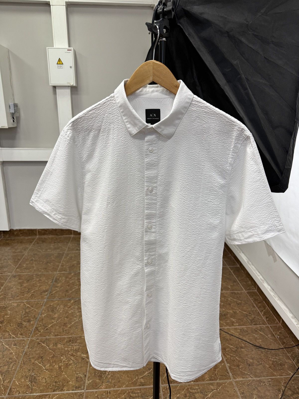 Armani Exchange 🇮🇹 A|X Armani Exchange Luxury Regular Fit Textured Shirt Rare Size US L / EU 52-54 / 3 - 2 Thumbnail