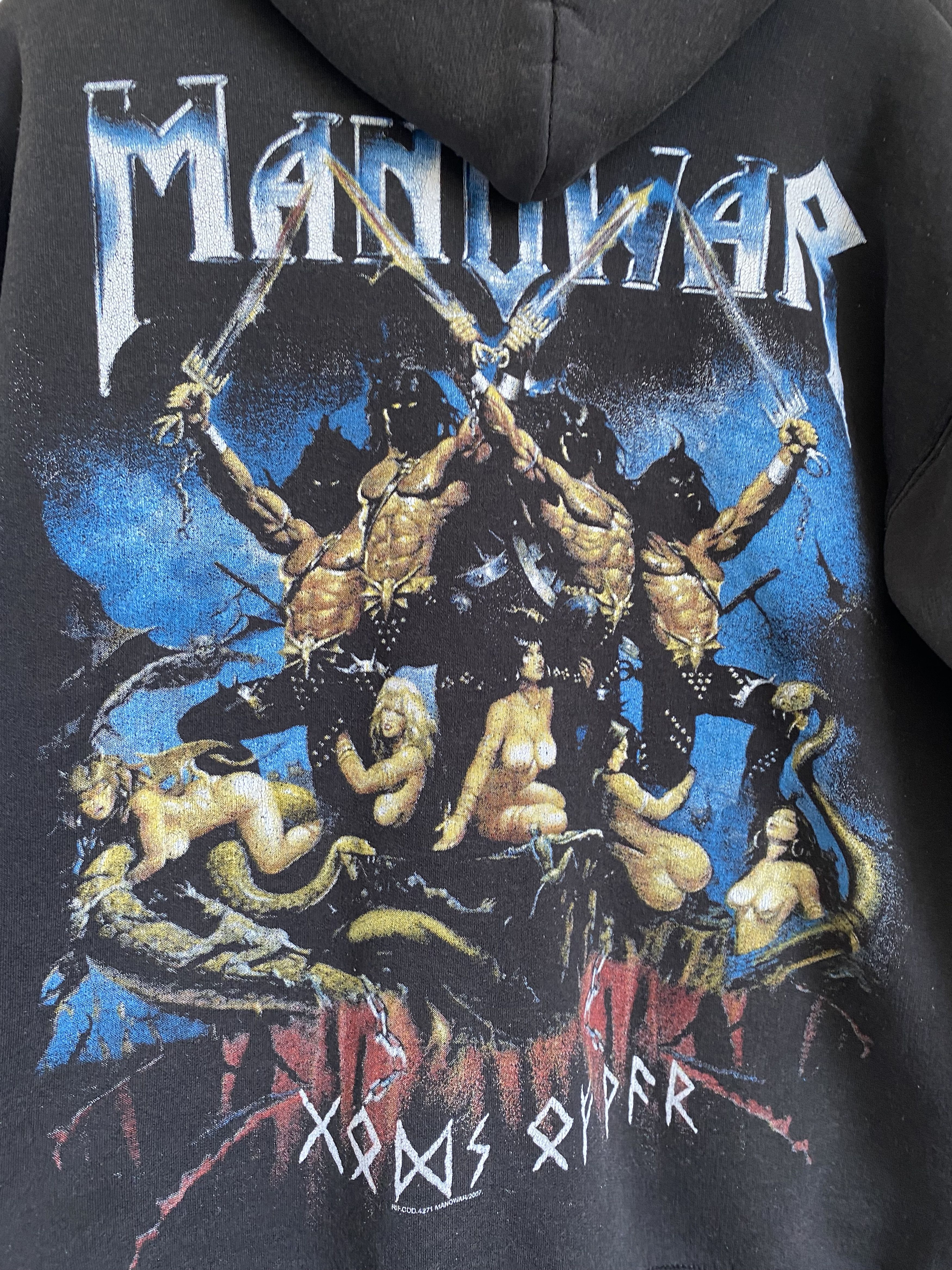 Band Tees Vintage 2007 Manowar Gods of war hoodie Size US XL / EU 56 / 4 - 8 Thumbnail