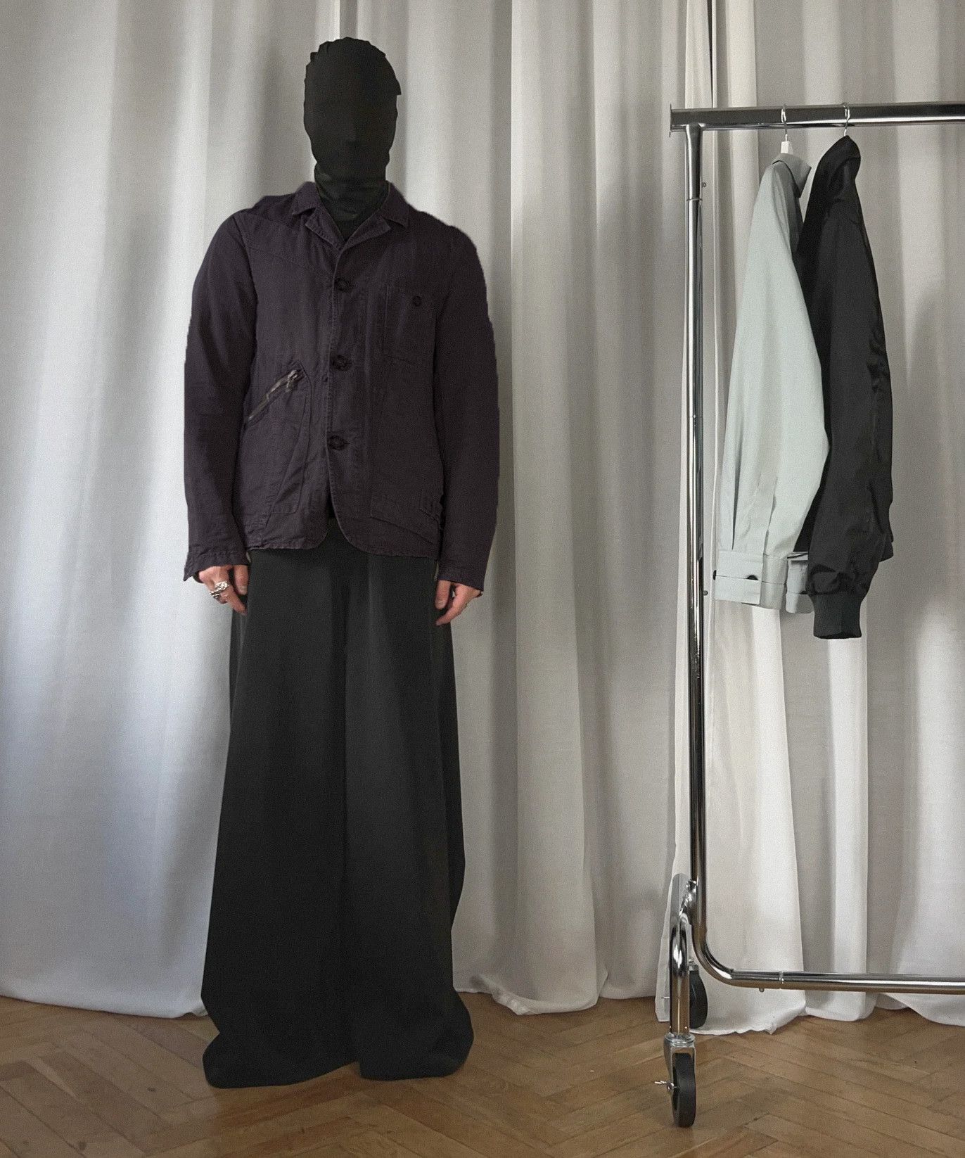 Prada 🔴 PRADA Jacket Blazer Reconstructed Utility Purple Cargo 48 Size US S / EU 44-46 / 1 - 1 Thumbnail