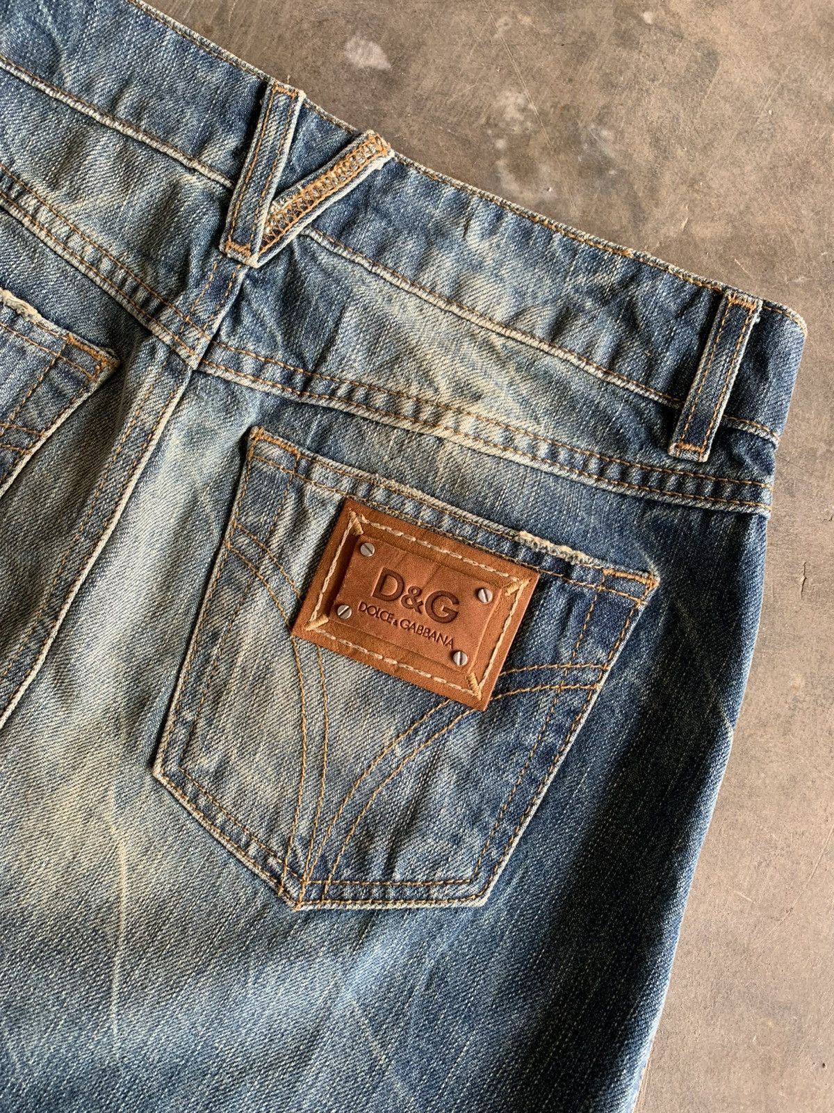 Dolce & Gabbana Dolce & Gabbana Denim Vintage Skirt Size 24" / US 00 / IT 34 - 3 Thumbnail