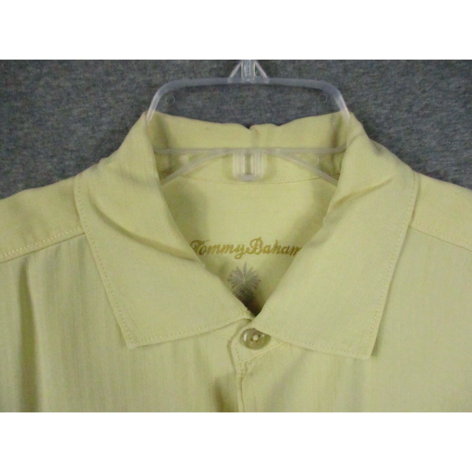 Tommy Bahama Tommy Bahama Shirt Large Men 100% Silk Logo Pocket Tan Color Embroidered Button Size US L / EU 52-54 / 3 - 2 Thumbnail