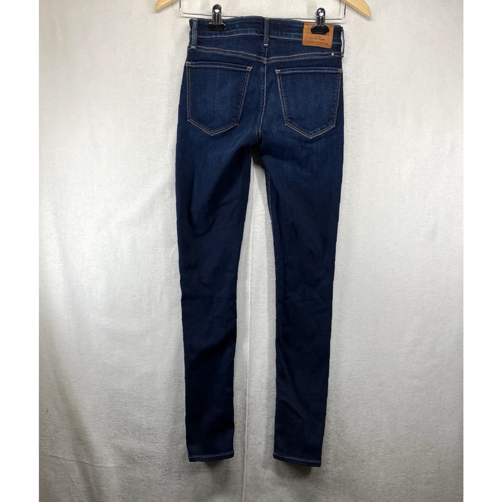 Lucky Brand LUCKY BRAND Orta Premium Ankle Jeans Women’s Size 00/24 Skinny Denim 28.5" Inseam Blue Dark Stretch 5-Pocket 90s Bohemian USA Womens Size 24" / US 00 / IT 34 - 2 Thumbnail