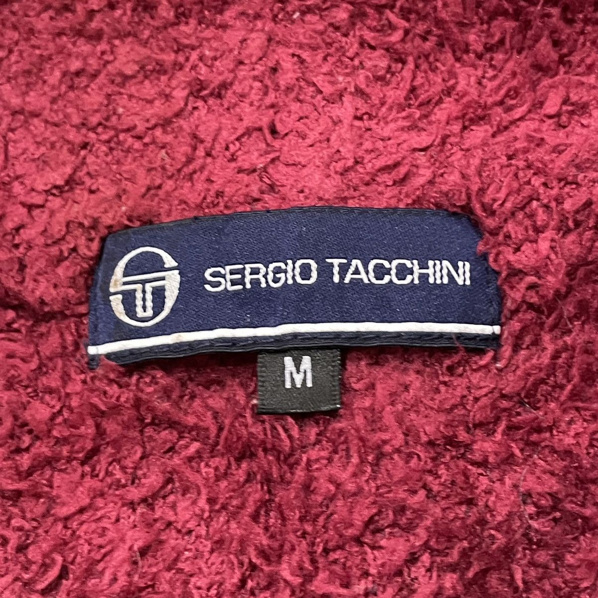 Sergio Tacchini Sergio Tacchini Mohair-Style Fuzzy Cardigan | Burgundy Beige Size US M / EU 48-50 / 2 - 5 Thumbnail