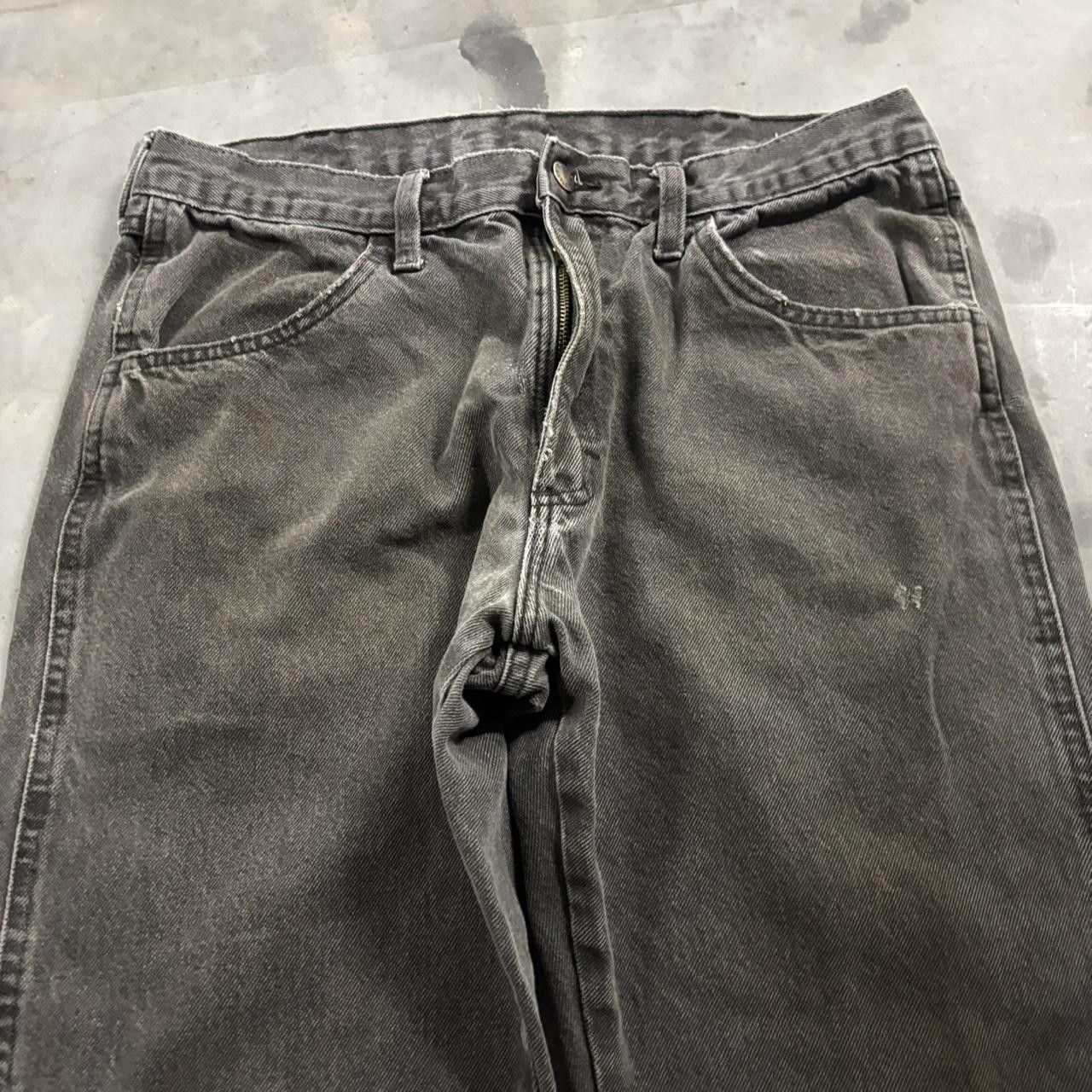 Vintage Crazy Vintage Y2K/2000s Grunge Faded Black Denim Jeans! 33x30 Size US 33 - 5 Thumbnail
