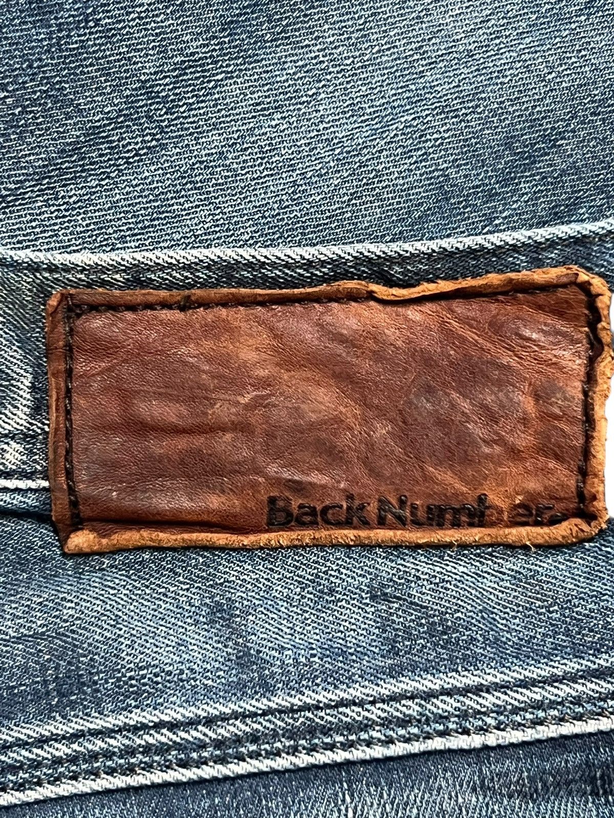 Japanese Brand Vintage Back Number®️Japan - Faded, Distressed Jeans Size US 36 / EU 52 - 12 Thumbnail