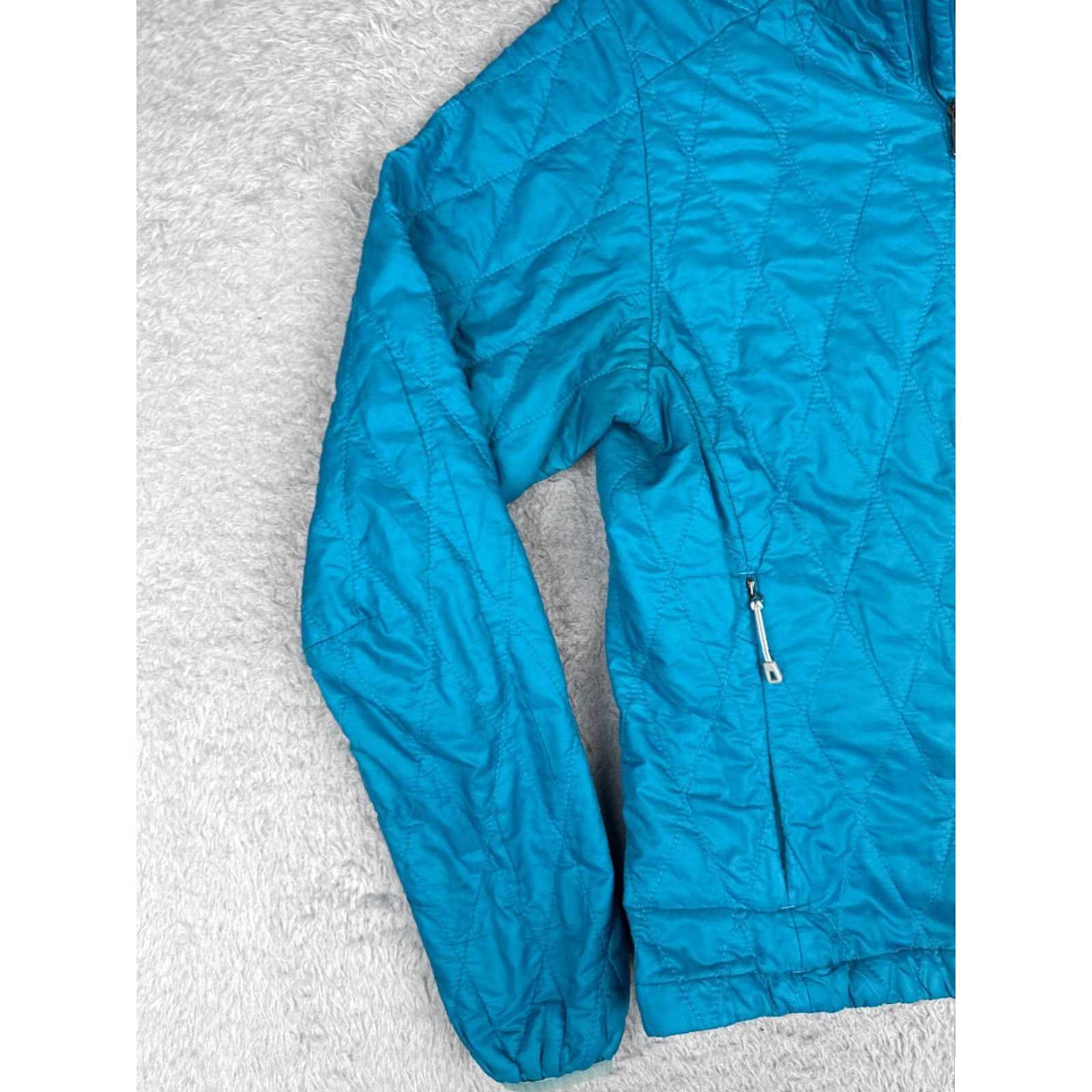 Patagonia Patagonia Jacket Women XS Blue Nano Puff Primaloft Quilted Poly Shell Hooded Full Zip Lightweight Pockets Logo Outdoor Size XS / US 0-2 / IT 36-38 - 7 Thumbnail