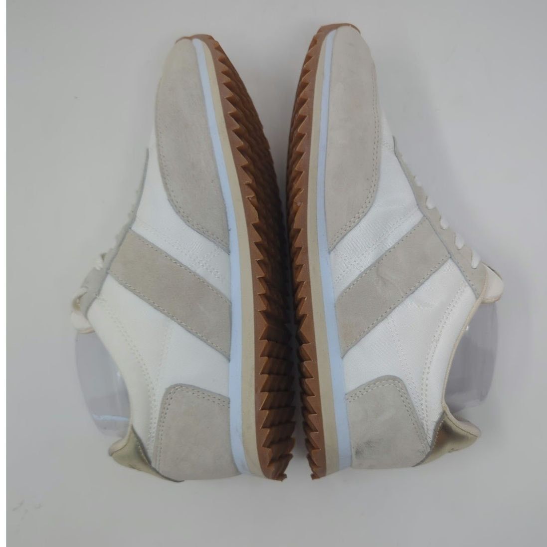 J.Crew J. Crew White Gray Nylon Striped City Metallic Silver Size 8 Size US 8 / IT 38 - 6 Thumbnail