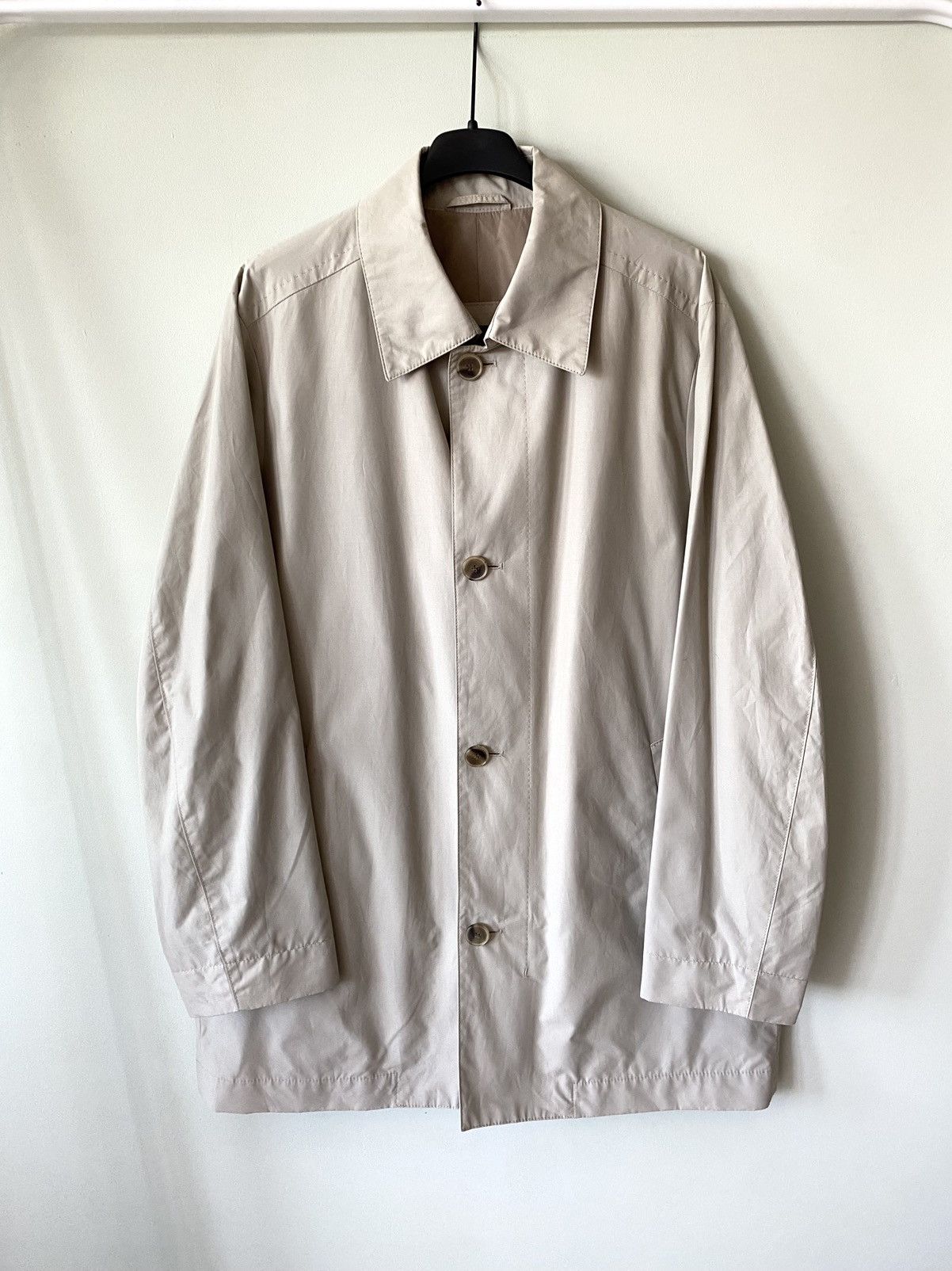 image of Hugo Boss Waterproof Trench Coat 50 in Beige, Men's (Size Medium)