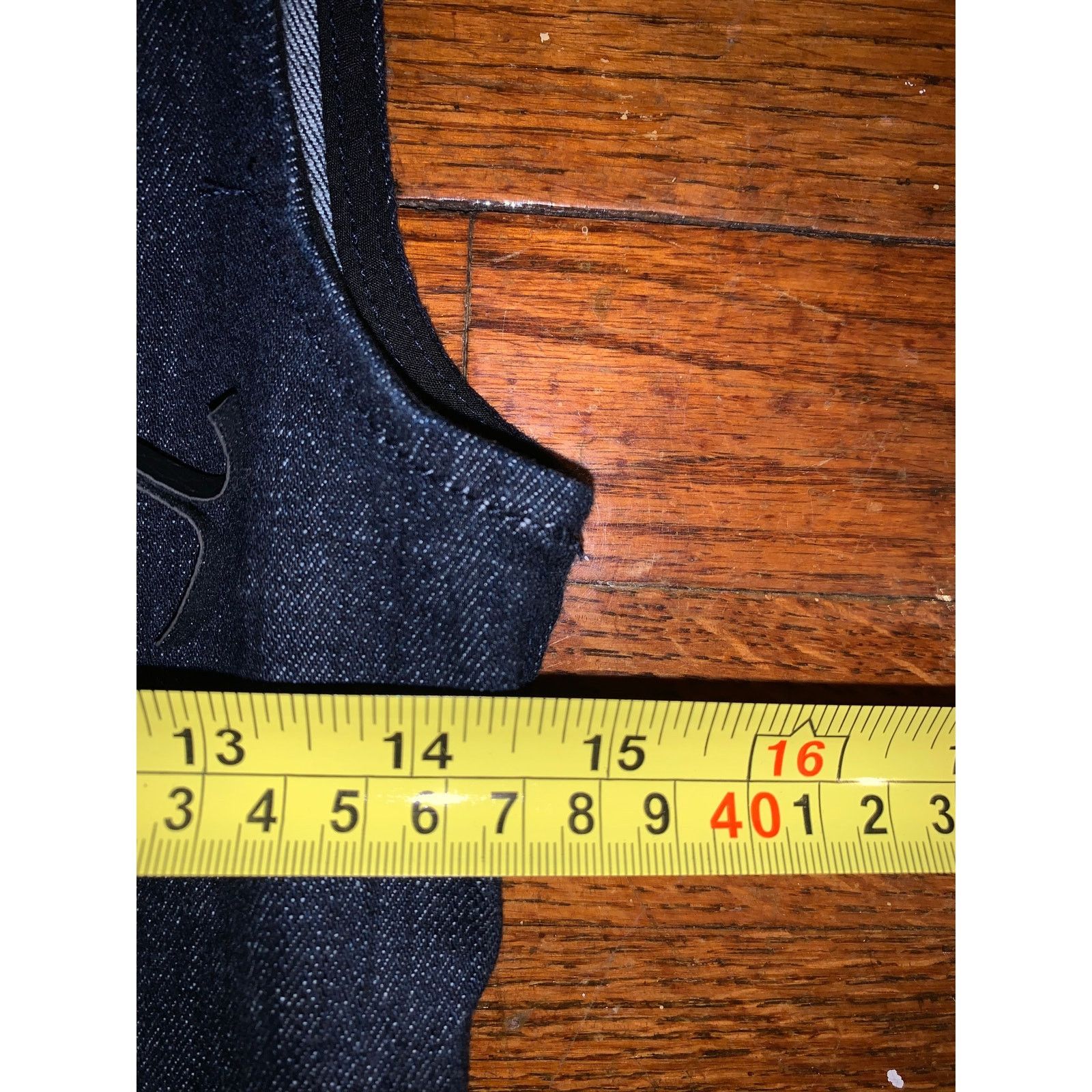 Vera Wang Vera Wang Moto Vest XS Denim Studded Faux Leather Zip Size XS / US 0-2 / IT 36-38 - 11 Thumbnail