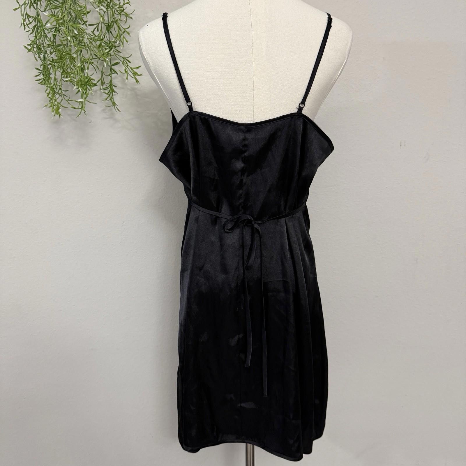 The Unbranded Brand Black Whimygoth Slip Lace Large Dress Size L / US 10 / IT 46 - 5 Thumbnail