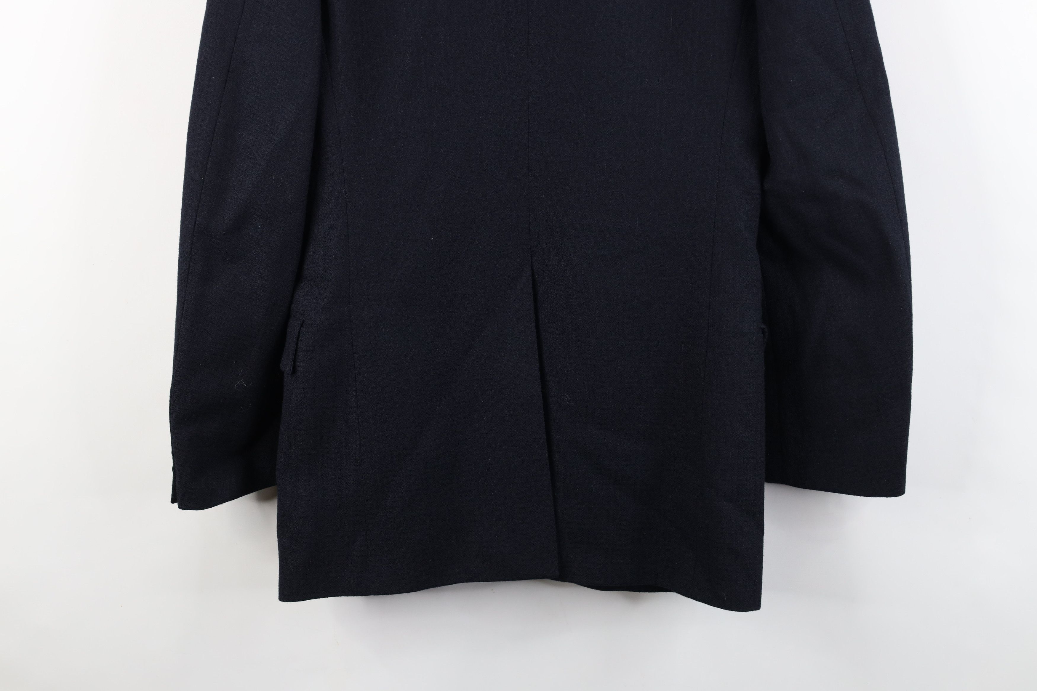 Vintage Deadstock Vintage 30s 40s Button Suit Jacket Navy Geometric Size US XL / EU 56 / 4 - 14 Thumbnail