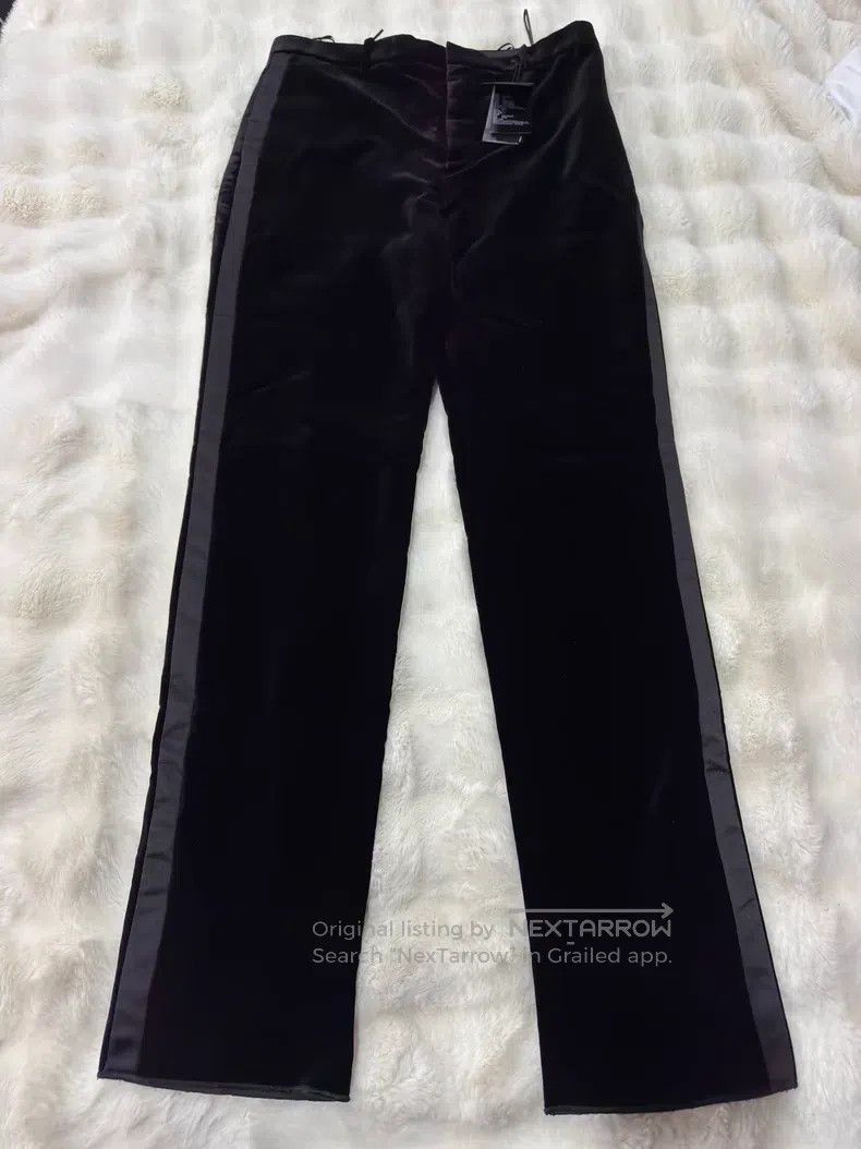 Saint Laurent Paris Saint Laurent Paris Velvet Smoking Men's Trousers Size US 34 / EU 50 - 1 Thumbnail