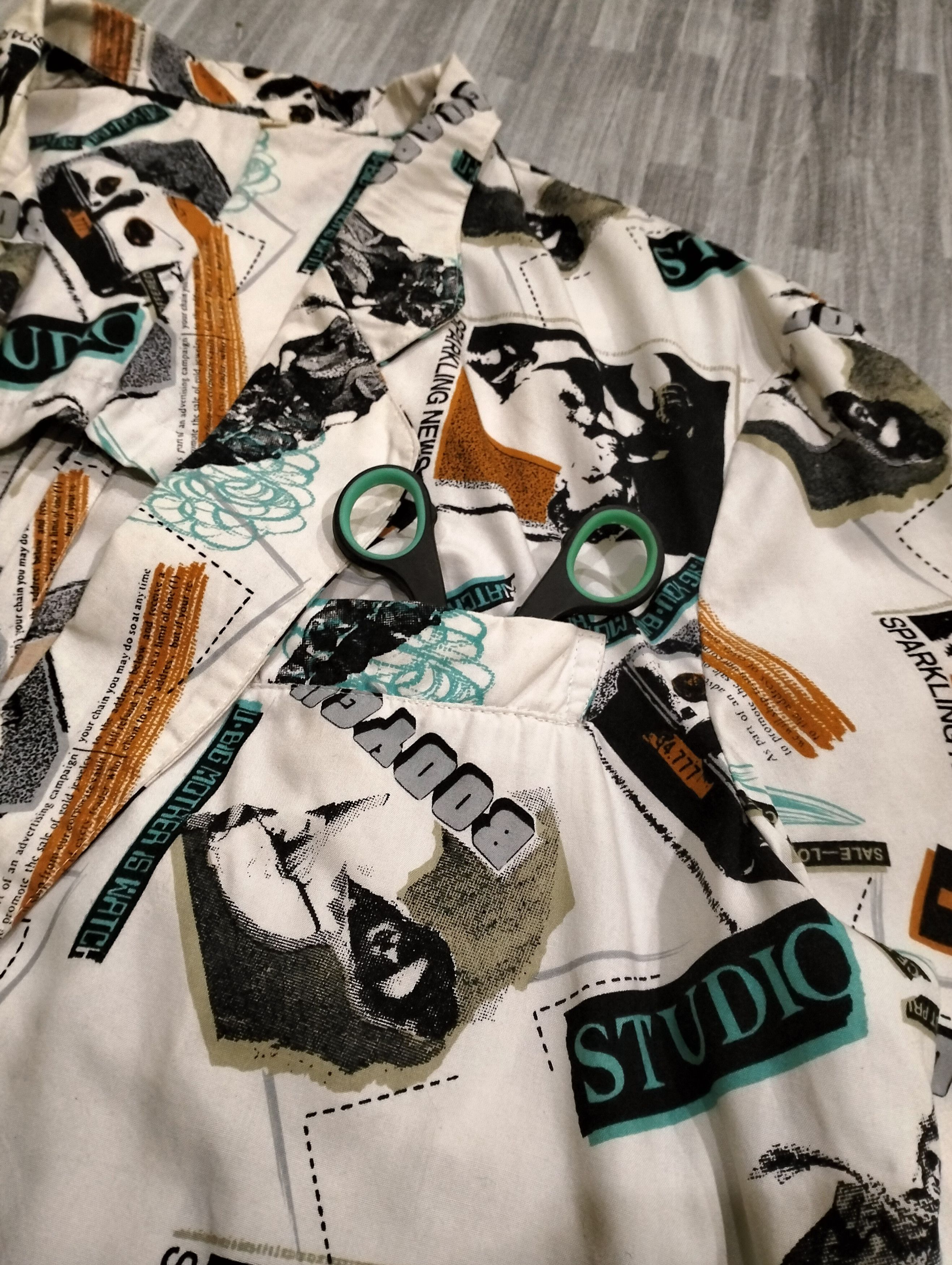 If Six Was Nine Japanese Brand Studio Bodyguard Full Print Blazer Jacket Size US L / EU 52-54 / 3 - 15 Thumbnail