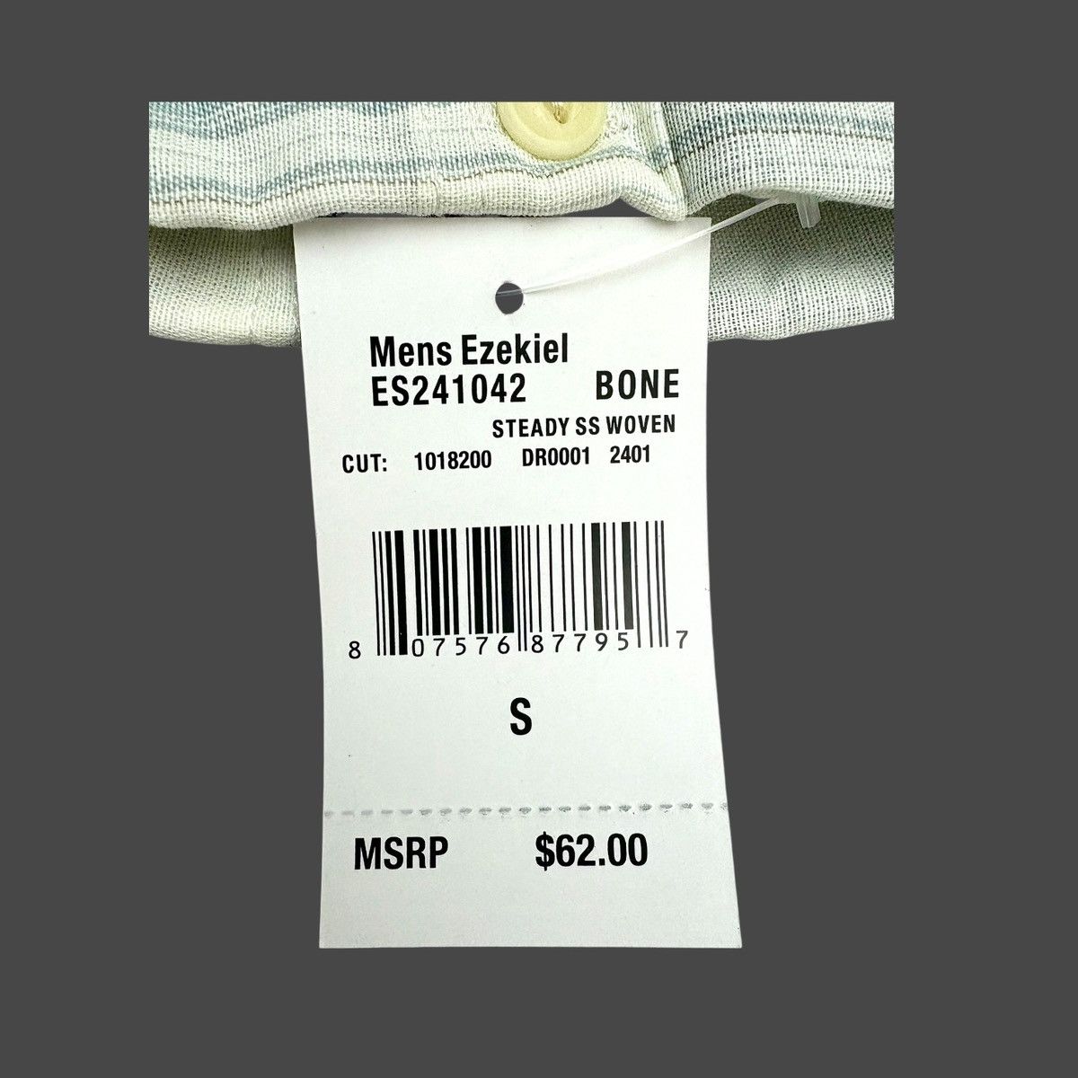 Ezekiel Ezekiel Men’s Steady Striped Short Sleeve Shirt Sz S Size US S / EU 44-46 / 1 - 10 Thumbnail