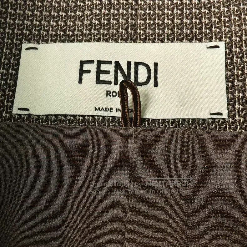 Fendi Fendi Houndstooth Brown Long Skirt Size 26" / US 2 / IT 38 - 5 Thumbnail