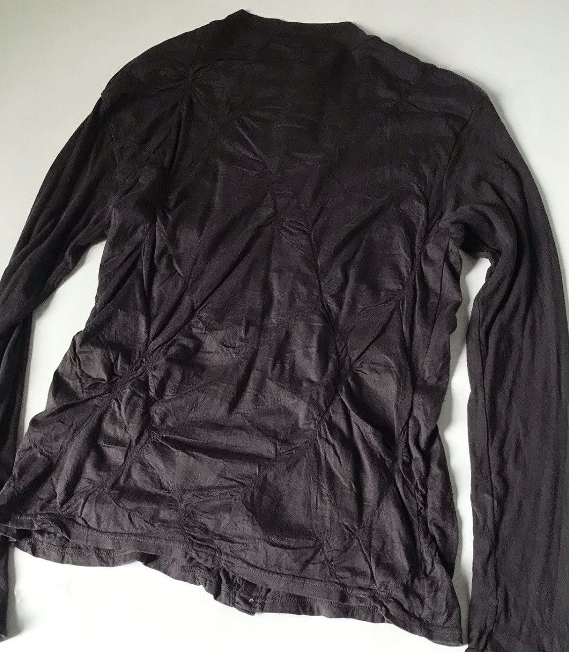 Issey Miyake TAX FREE 🇺🇸 issey miyake plantation wrinkled cardigan Size US M / EU 48-50 / 2 - 5 Thumbnail
