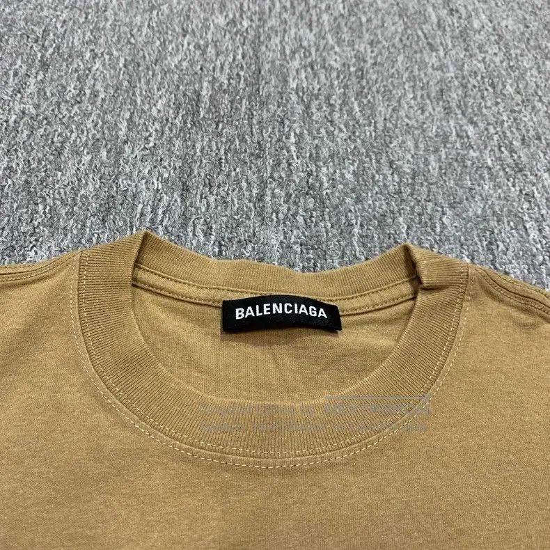 Balenciaga Balenciaga Khaki Wheat Pattern Short Sleeve Size US XS / EU 42 / 0 - 9 Thumbnail