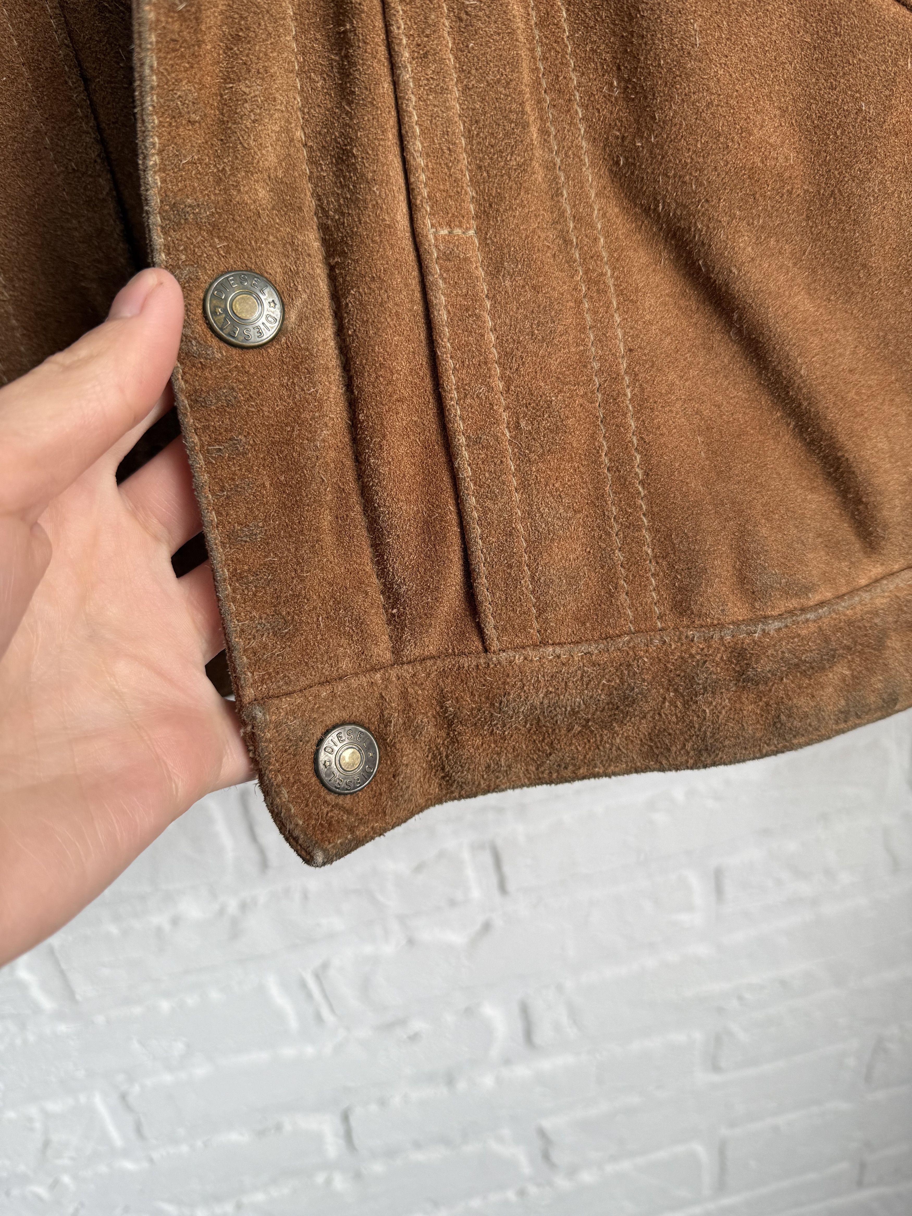 Diesel Vintage 2000s DIESEL work suede leather jacket Size US M / EU 48-50 / 2 - 8 Thumbnail
