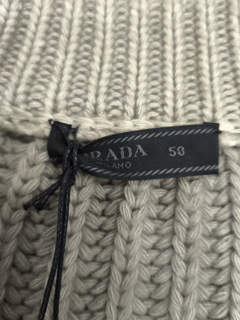 Prada Prada Wool cashmere blend knitted long-sleeved cardigan co Size US M / EU 48-50 / 2 - 5 Thumbnail