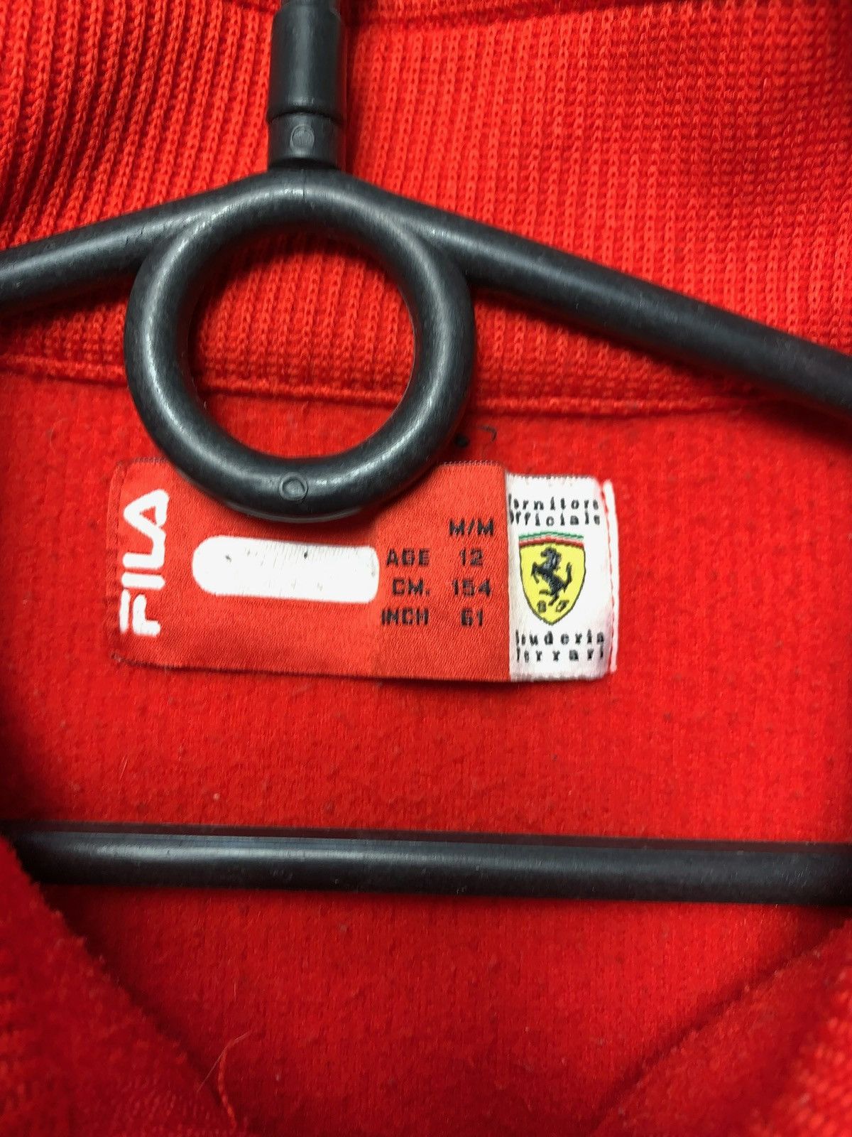 Ferrari × Vintage Vintage Ferrari racing sweatshirt zip 1/3 big logo Fila Size M / US 6-8 / IT 42-44 - 4 Thumbnail