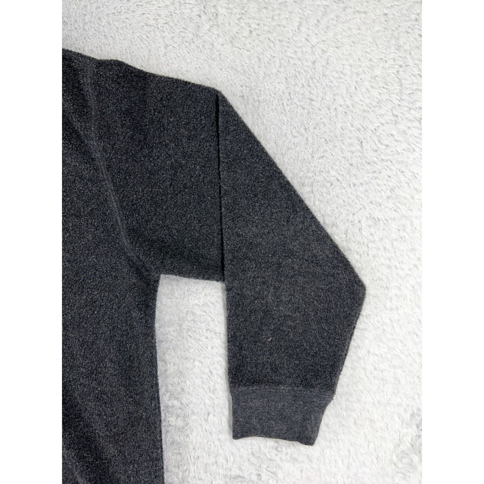 Soft Surroundings Soft Surroundings Womens Sweater M Gray 1/4 Zip Button Cotton Blend Long Sleeves Mock Neck Vintage: No Size M / US 6-8 / IT 42-44 - 6 Thumbnail