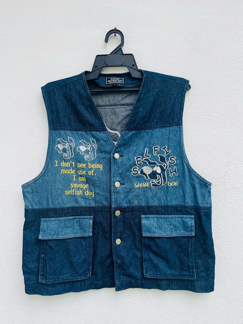 Japanese Brand Vintage Savege Selfish Dog Japanese Designer Fashion Style Size US M / EU 48-50 / 2 - 1 Thumbnail