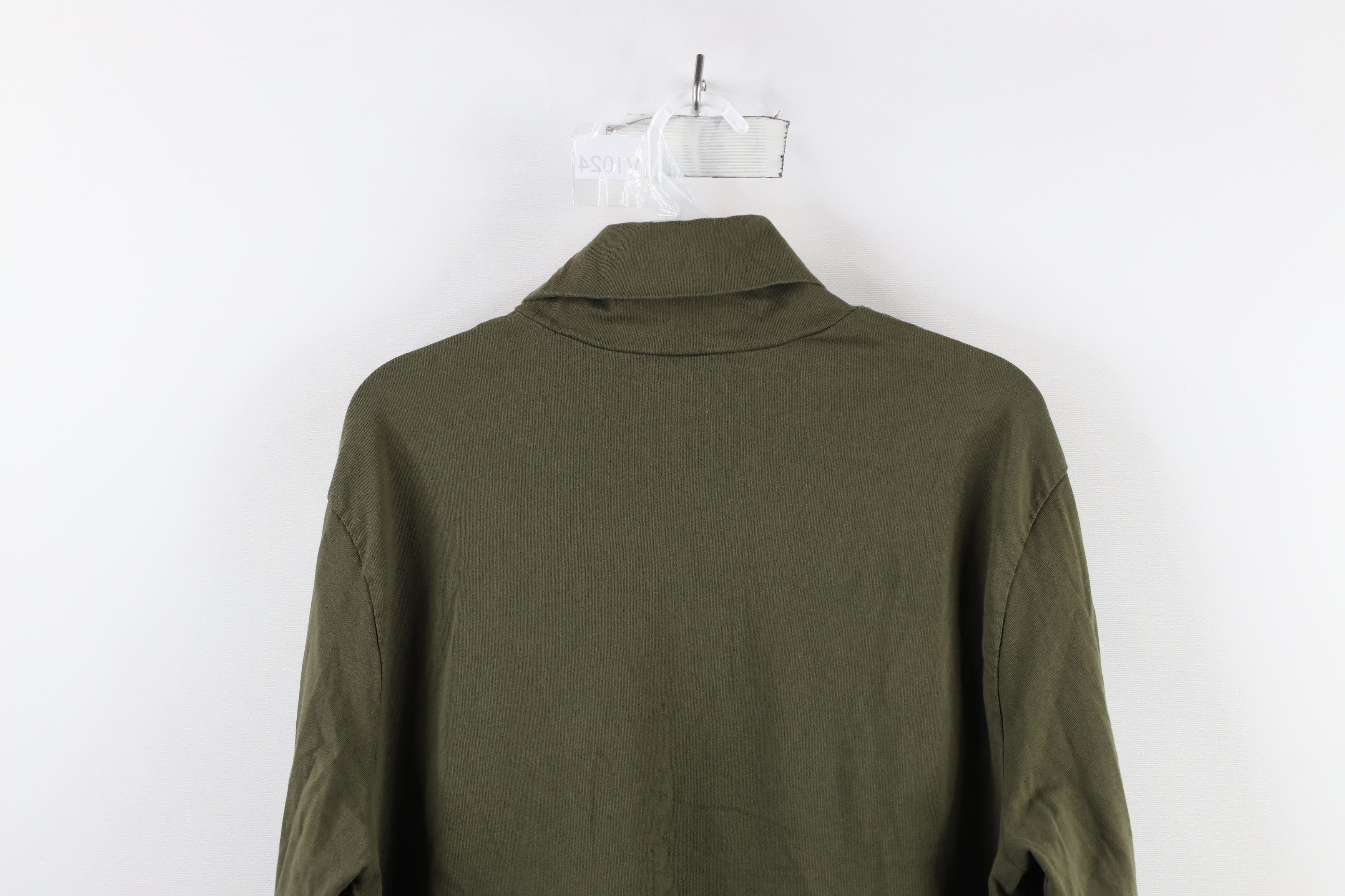 Puma × Vintage Vintage 90s Puma Out Long Sleeve Turtleneck T-Shirt Olive Size US XL / EU 56 / 4 - 9 Thumbnail