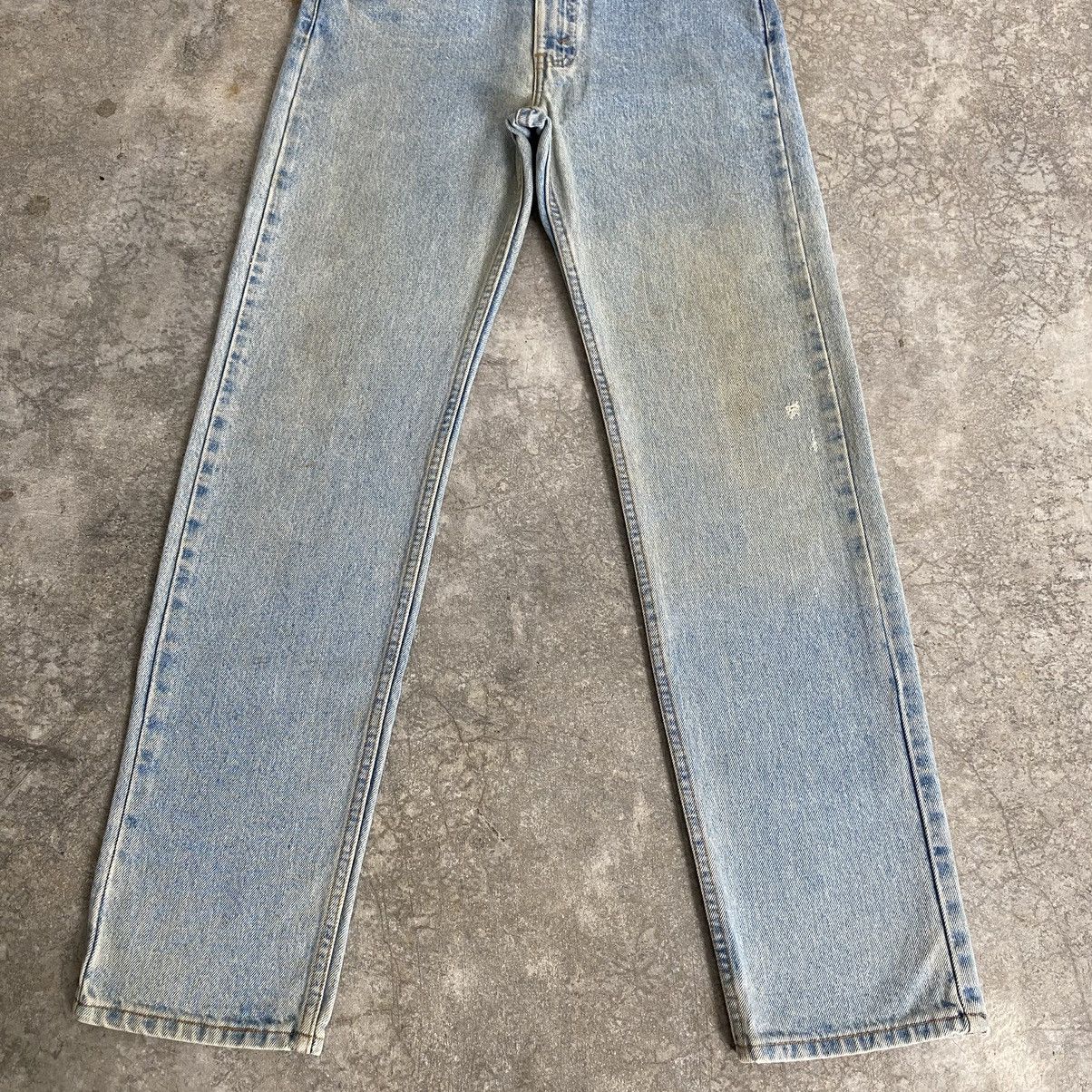 Levi's VTG 1996 Levis 505 Straight Leg Dirt Washed Blue Jeans Size US 31 - 5 Thumbnail