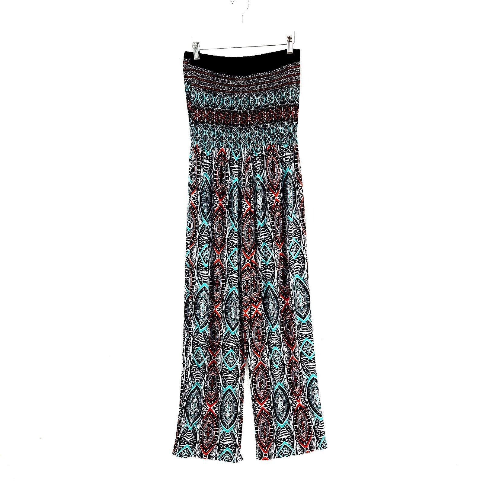 Designer Mlle Gabrielle Black White Red Blue Jumpsuit Geometric Dress Size XL / US 12-14 / IT 48-50 - 5 Thumbnail