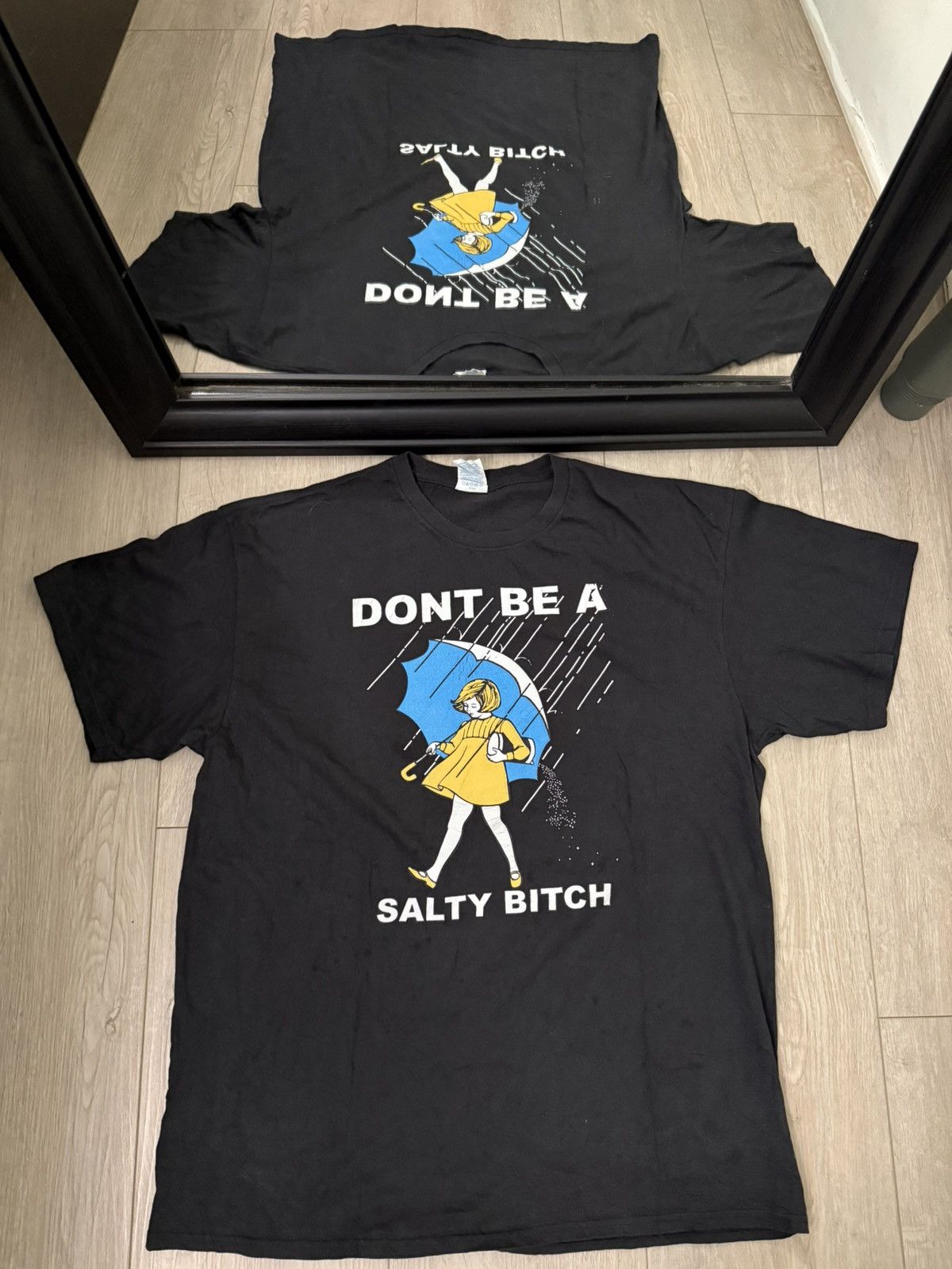 Vintage Vintage / Y2K Rare “Don’t Be A Salty B I * * *” Humor Shirt Size US XL / EU 56 / 4 - 1 Thumbnail