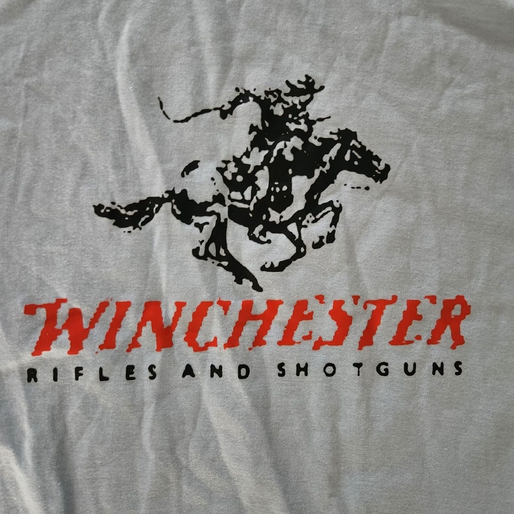 Etro Winchester Rifles & Shotguns T Shirt Tee Mens 2XL White Cowboy Logo Retro Size US XXL / EU 58 / 5 - 2 Thumbnail
