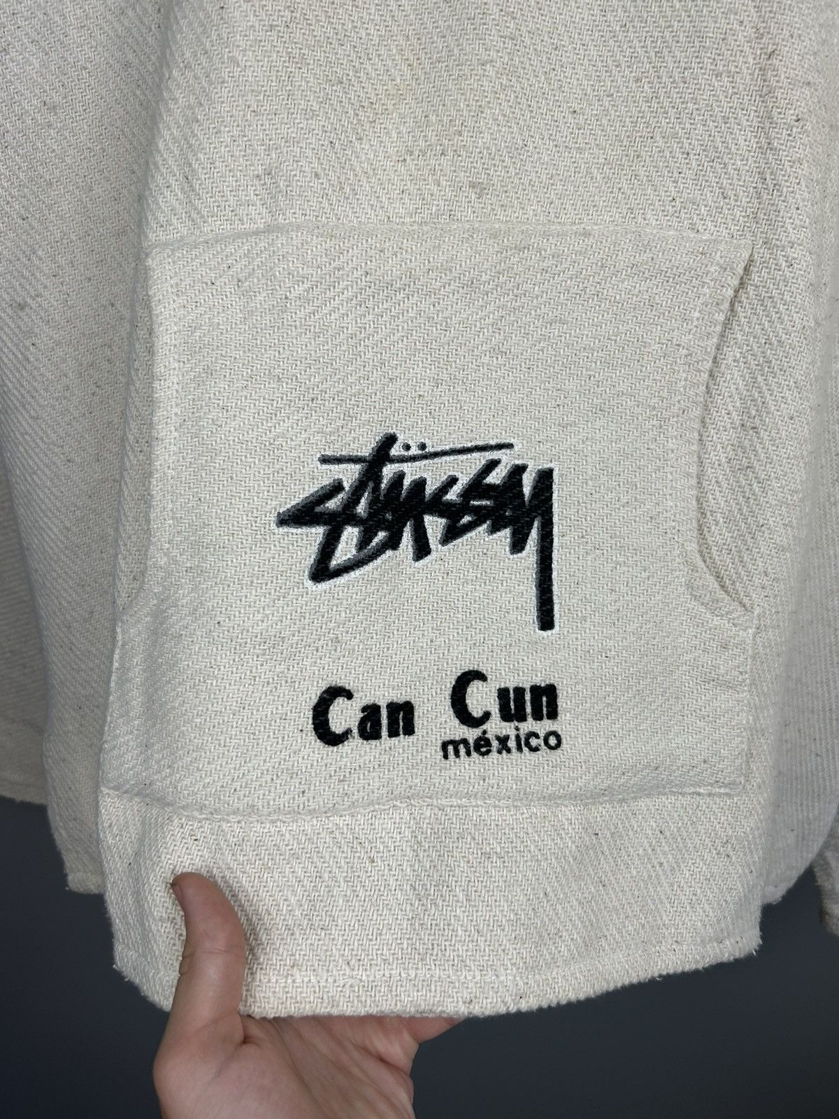 Stussy Vintage 90s Stussy Cancun Mexico Poncho Hoodie Size US XL / EU 56 / 4 - 21 Thumbnail