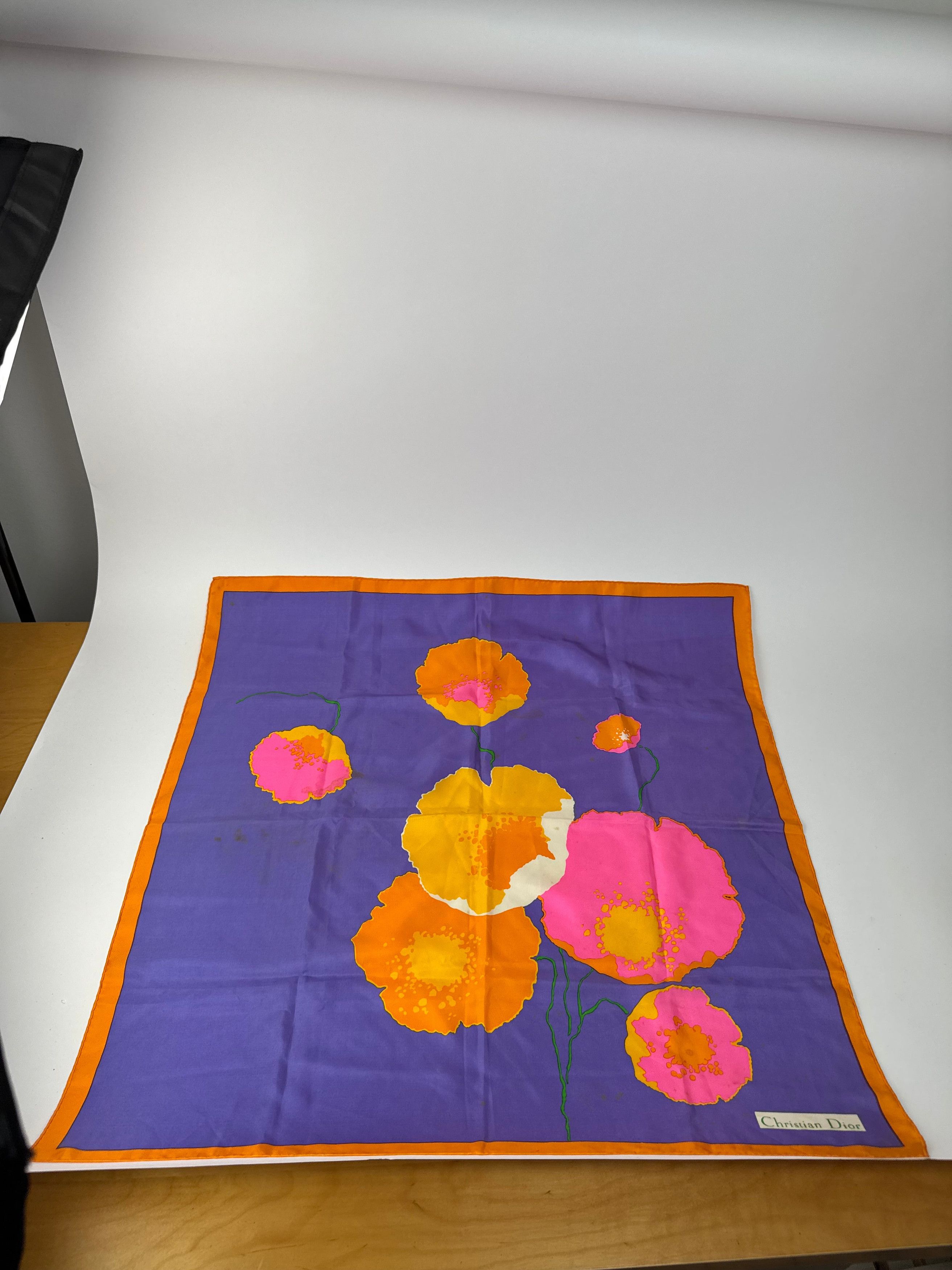 Dior Vintage Silk Scarf Size ONE SIZE - 1 Thumbnail