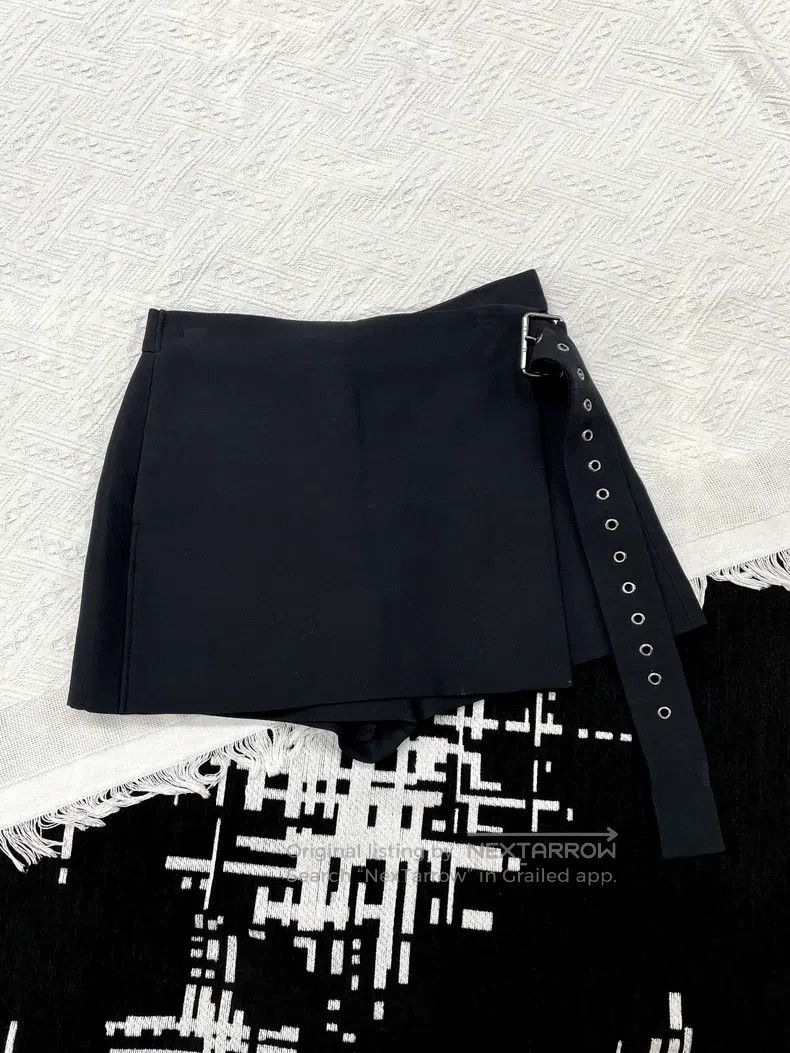 Dior Dior Black belt tie skirt pants Size 25" / US 0 / IT 36 - 1 Thumbnail