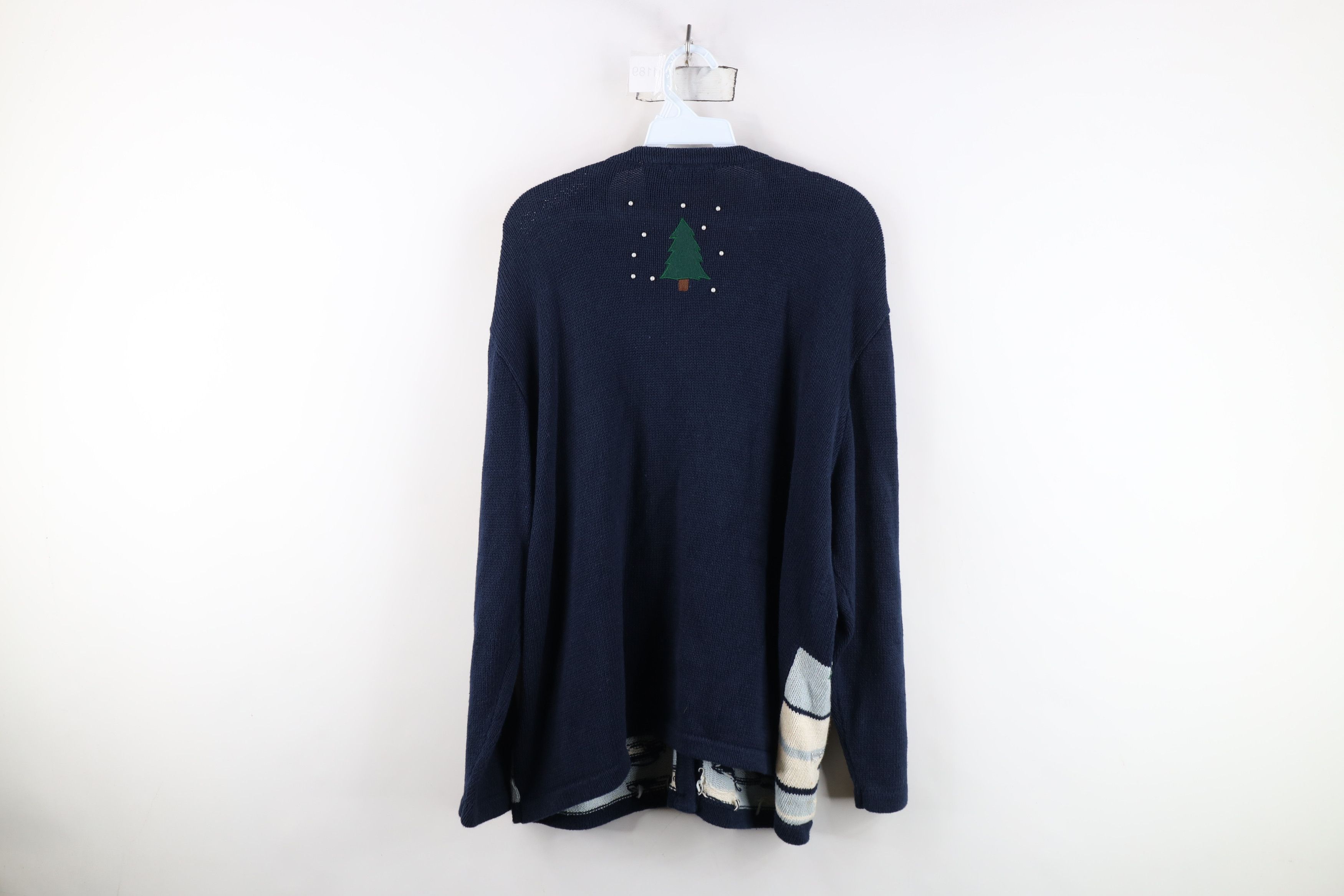 Vintage Vintage 90s Streetwear Bear All Over Print Cardigan Sweater Size XXL / US 16-18 / IT 52-54 - 12 Thumbnail