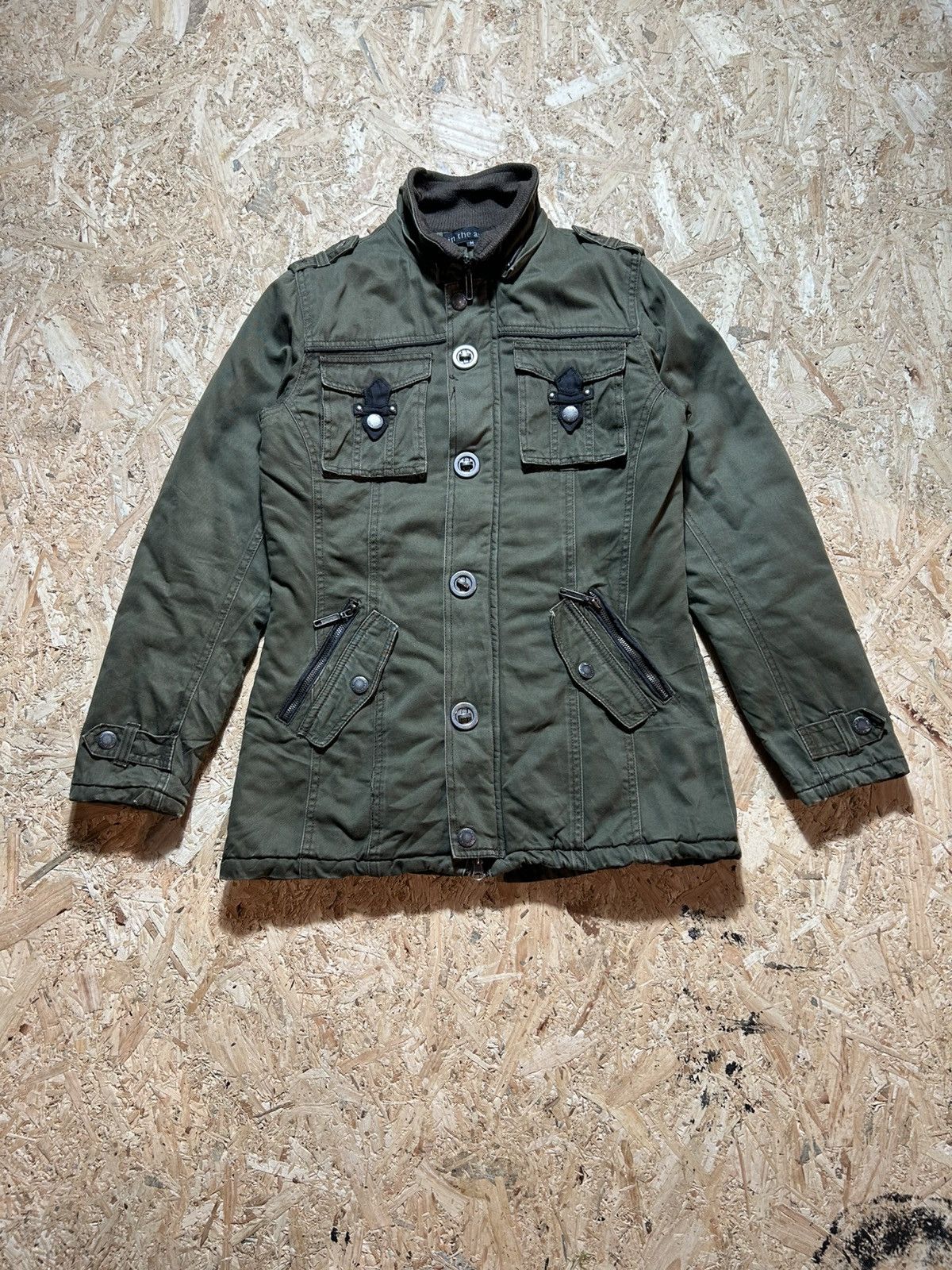 In The Attic In The Attic Olive Green Military Style Jacket Size US M / EU 48-50 / 2 - 1 Thumbnail
